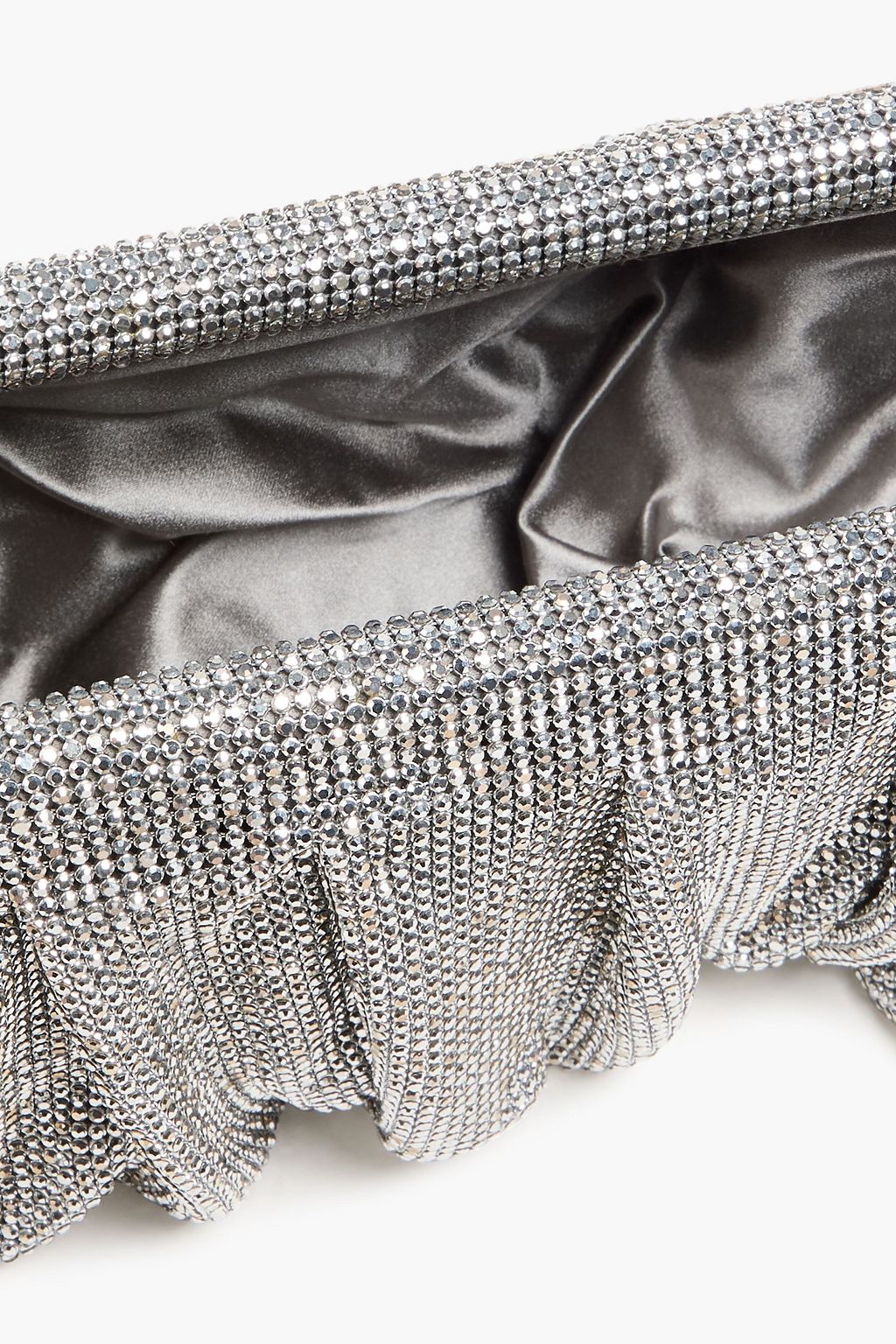 BENEDETTA BRUZZICHES Venus La Grande crystal-embellished chainmail clutch