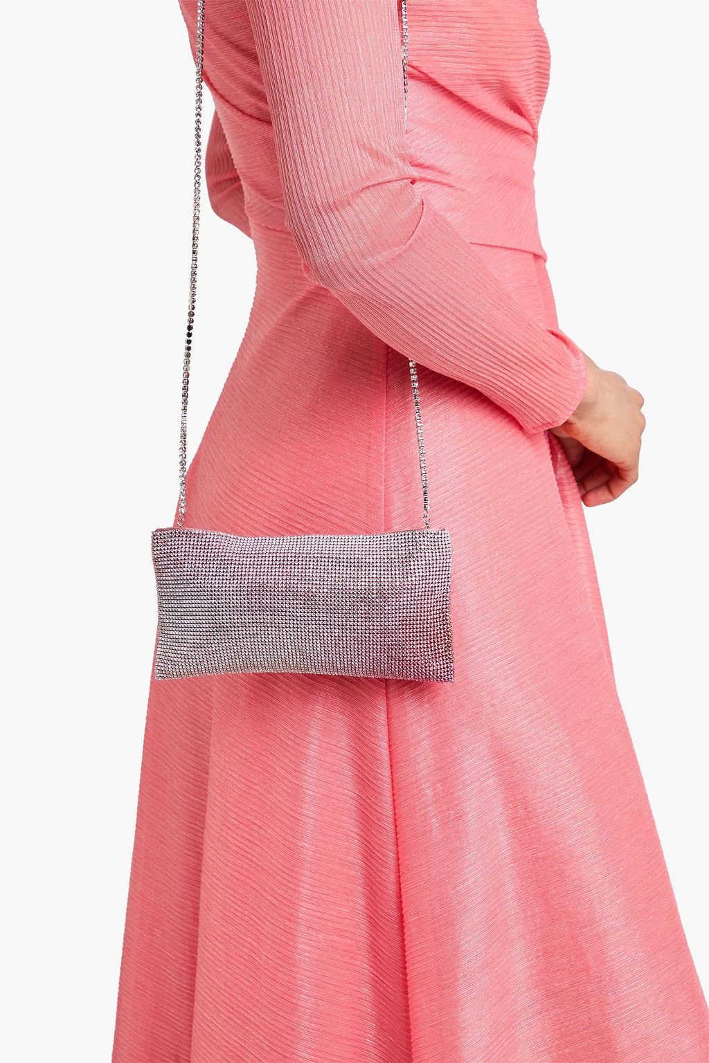 BENEDETTA BRUZZICHES Your Best Friend crystal-embellished satin cross-body bag