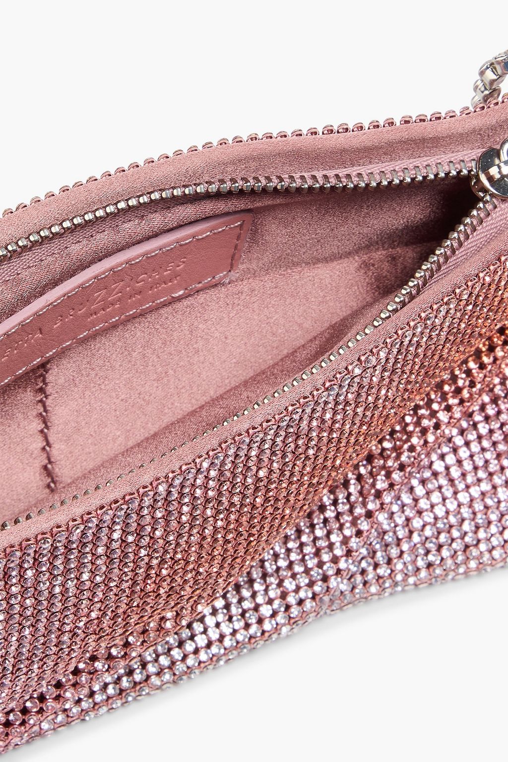 BENEDETTA BRUZZICHES Your Best Friend crystal-embellished satin cross-body bag