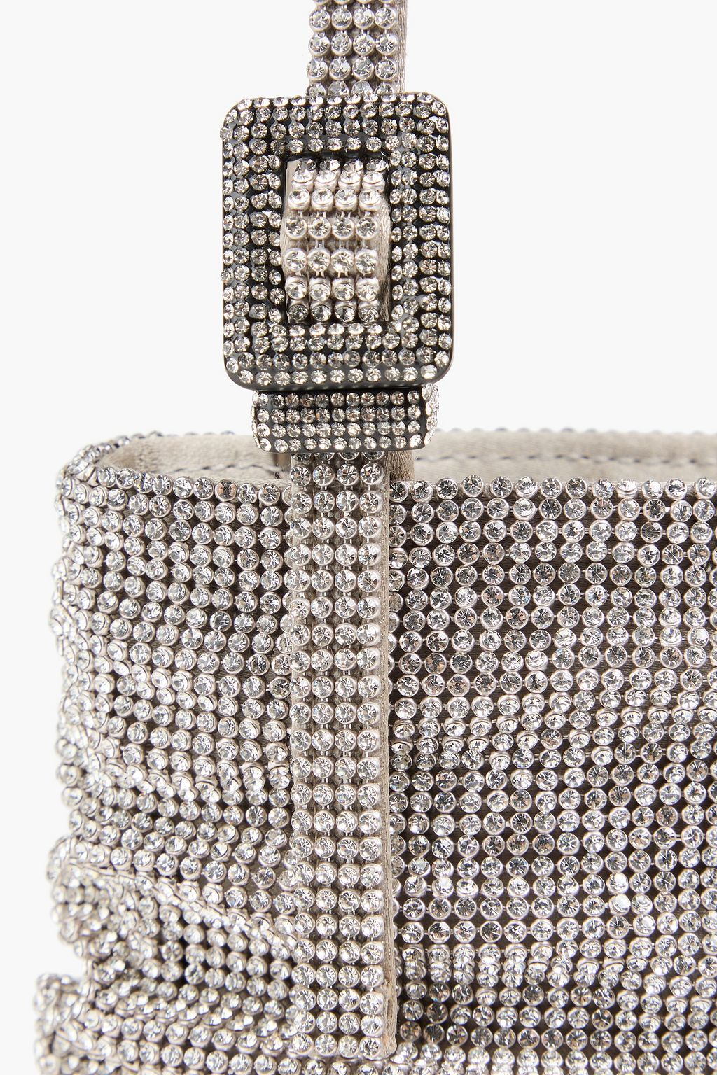 BENEDETTA BRUZZICHES حقيبة توت "لولو لا بيتيت" من الزرد بتصميم منسدل مزيّنة بالكريستال