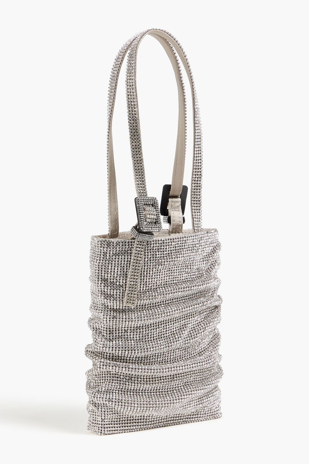 BENEDETTA BRUZZICHES حقيبة توت "لولو لا بيتيت" من الزرد بتصميم منسدل مزيّنة بالكريستال