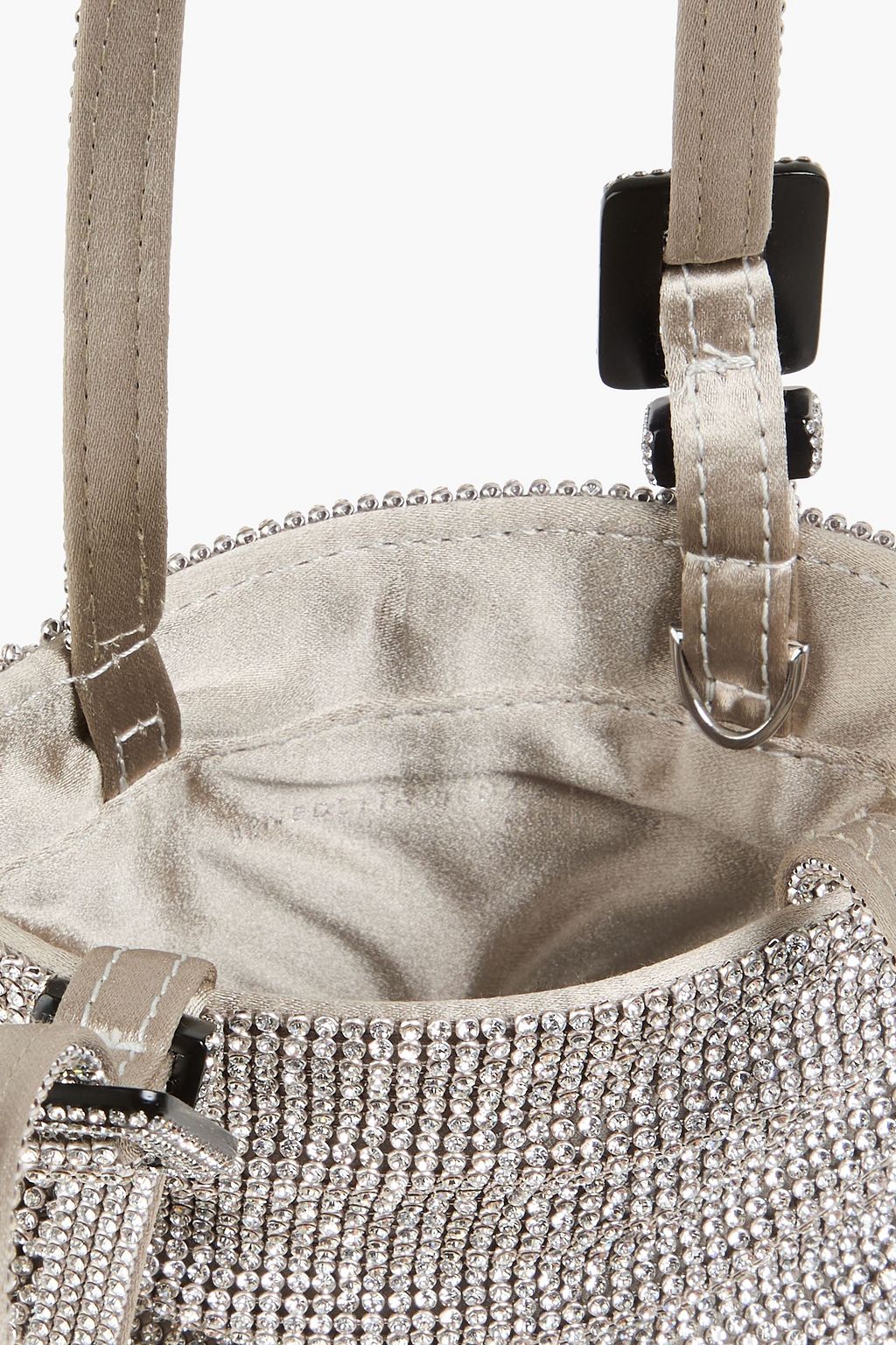 BENEDETTA BRUZZICHES حقيبة توت "لولو لا بيتيت" من الزرد بتصميم منسدل مزيّنة بالكريستال