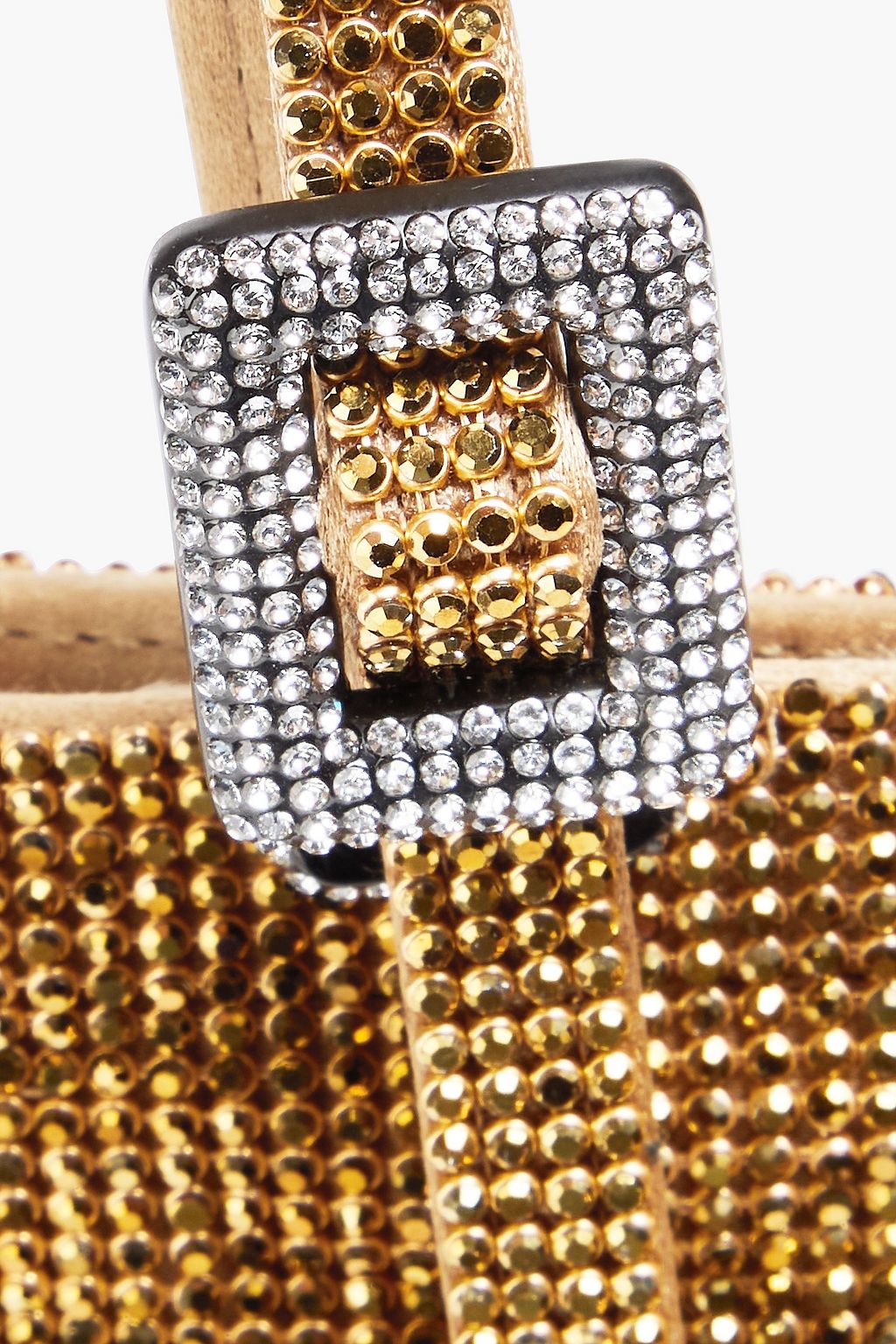 BENEDETTA BRUZZICHES حقيبة توت "لولو لا بيتيت" من الزرد بتصميم منسدل مزيّنة بالكريستال