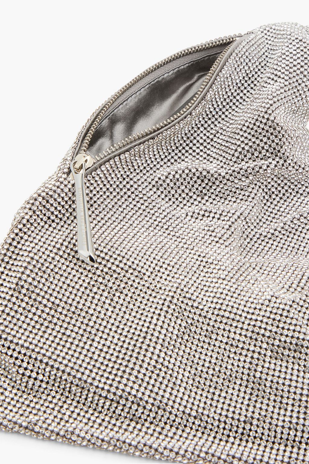 BENEDETTA BRUZZICHES حقيبة كتف "أورسولينا" من الزرد ومزينة بالكريستال