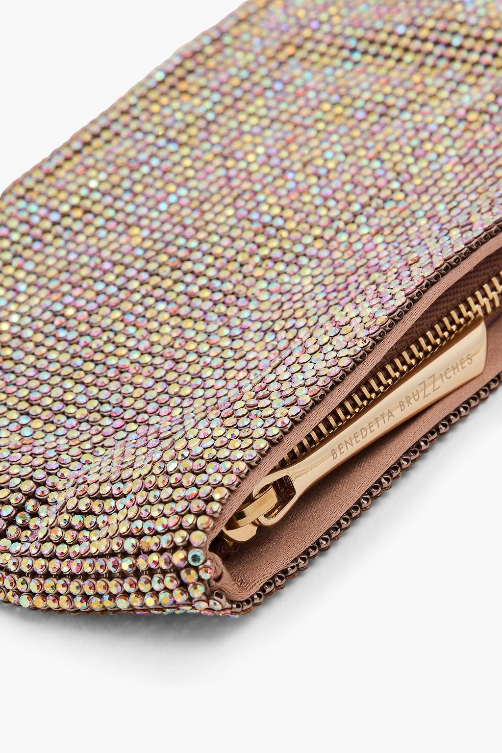 BENEDETTA BRUZZICHES Your Best Friend crystal-embellished satin cross-body bag