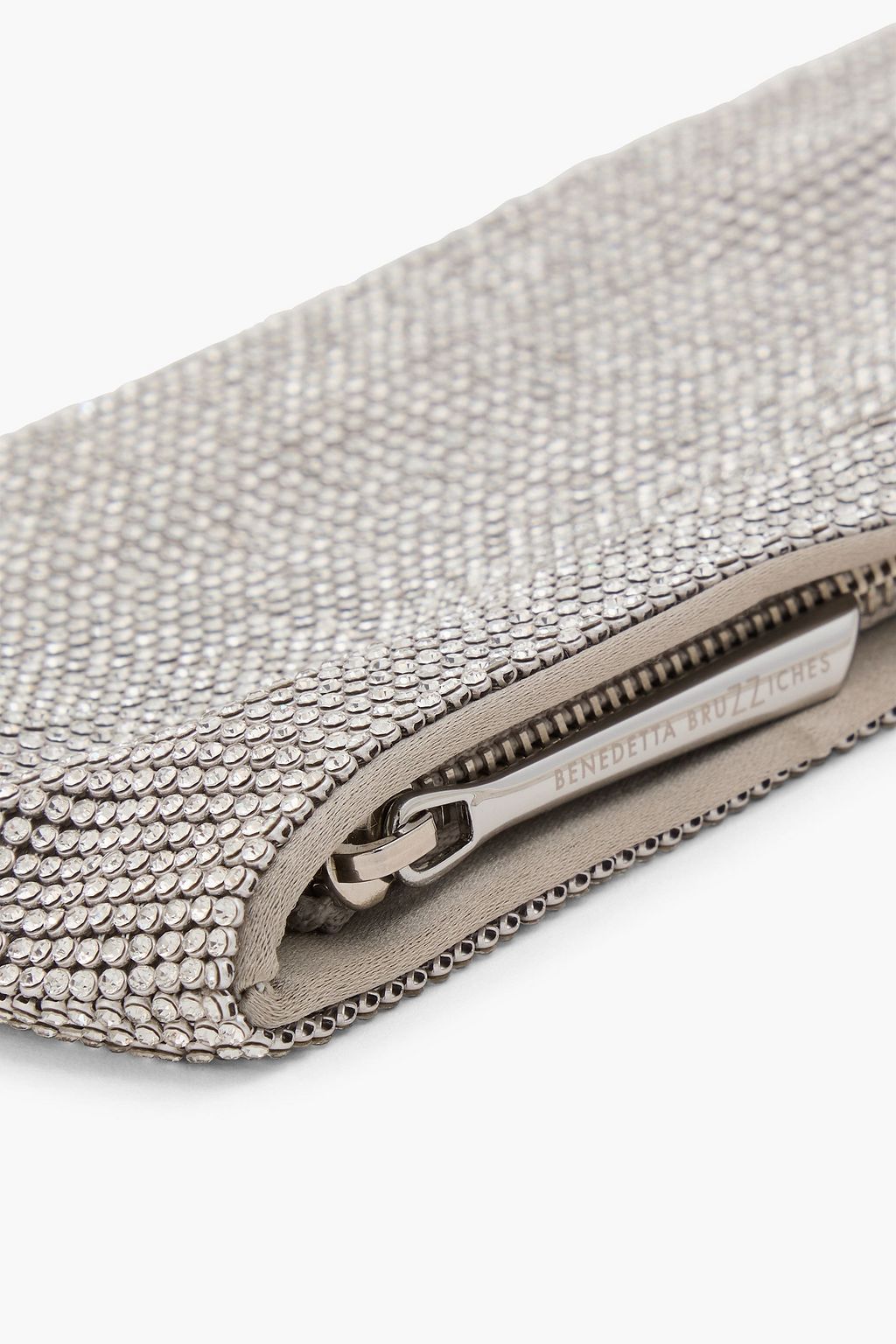 BENEDETTA BRUZZICHES Your Best Friend crystal-embellished satin cross-body bag