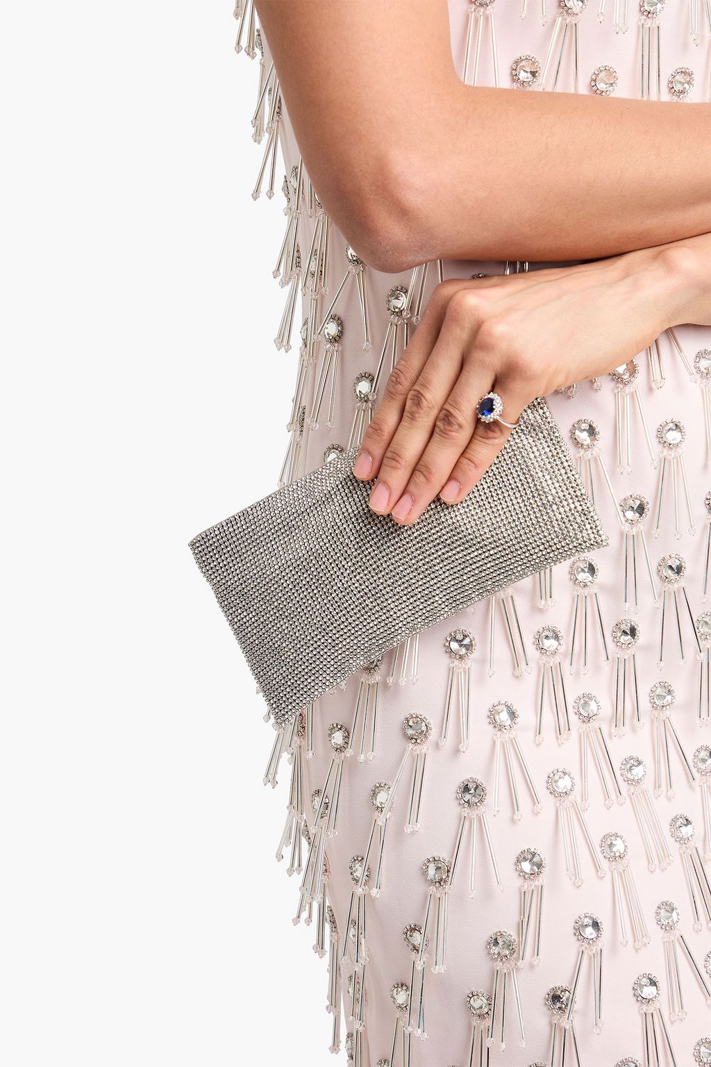 BENEDETTA BRUZZICHES Your Best Friend crystal-embellished satin cross-body bag