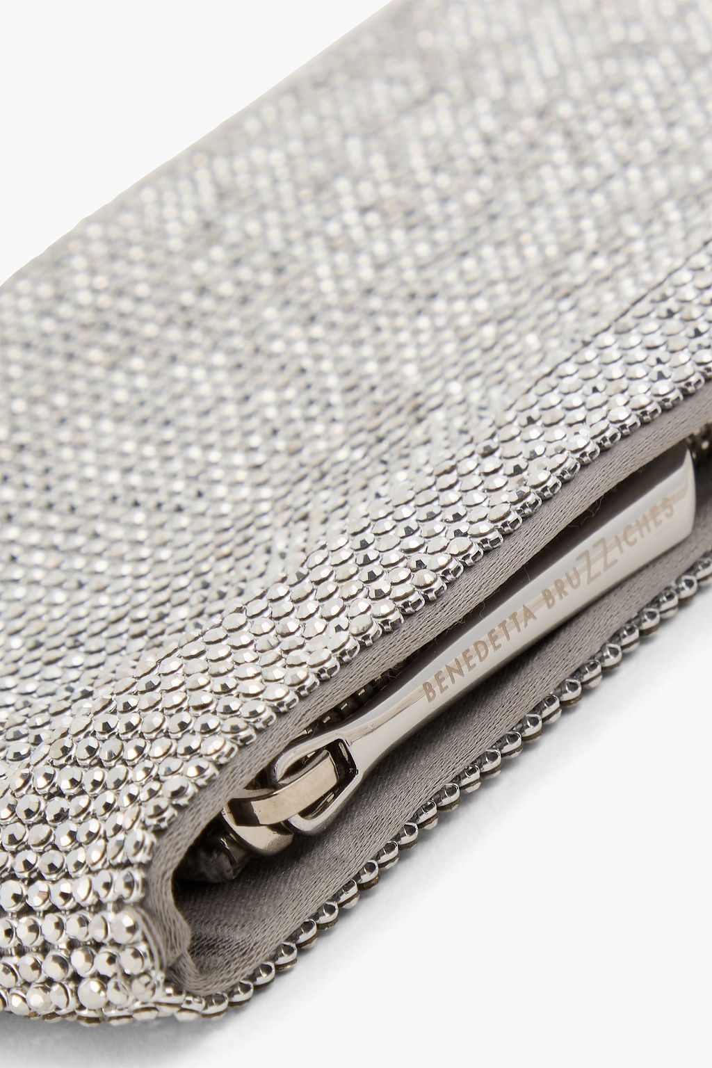 BENEDETTA BRUZZICHES Your Best Friend crystal-embellished satin cross-body bag