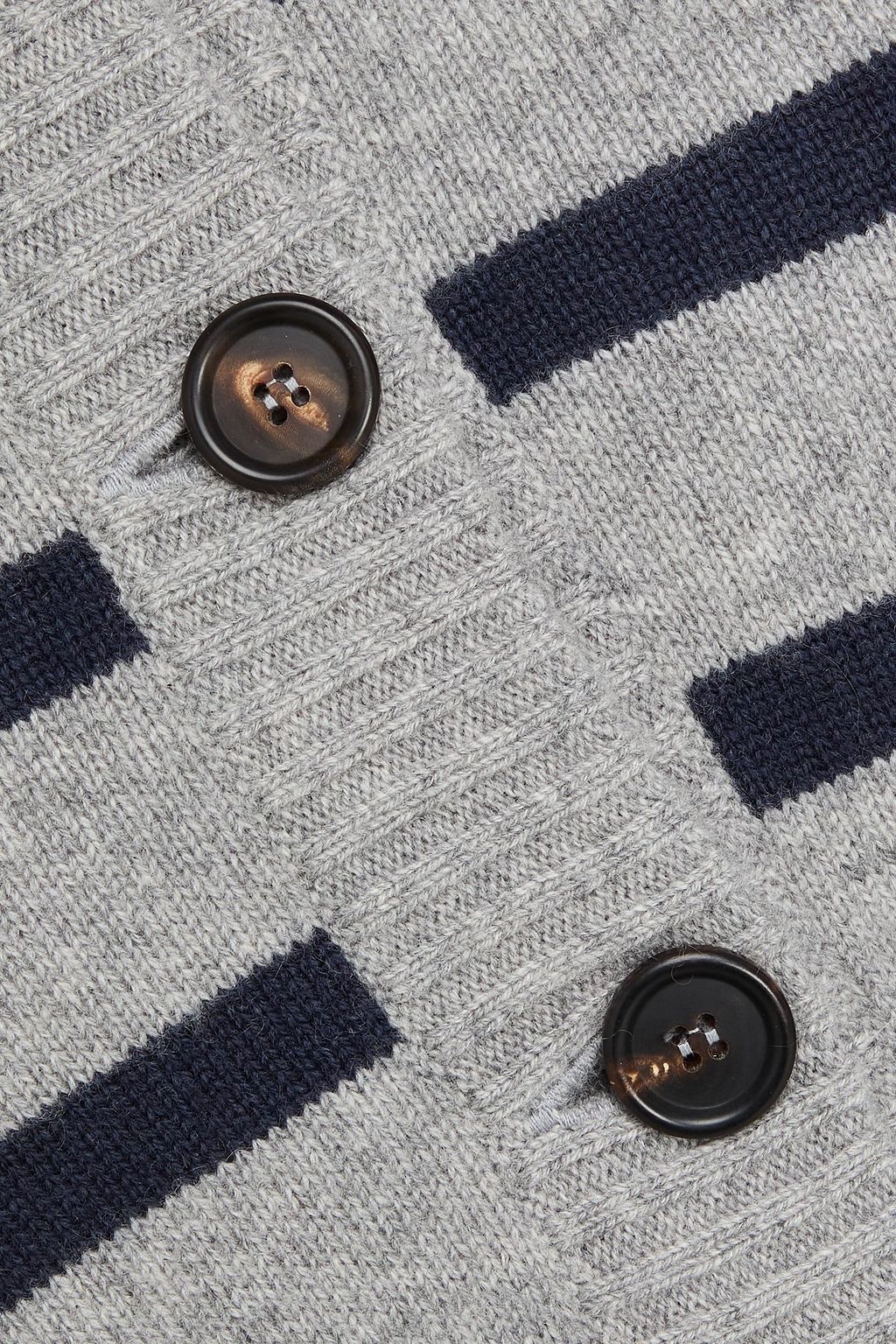BRUNELLO CUCINELLI Gestreifter Cardigan aus Kaschmir