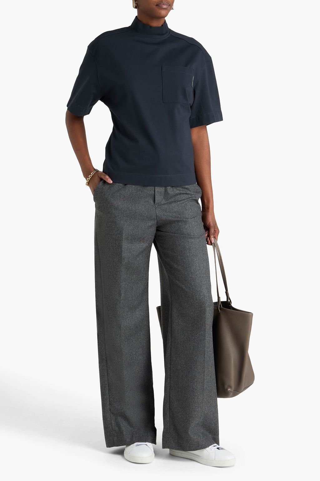 BRUNELLO CUCINELLI Jersey turtleneck top