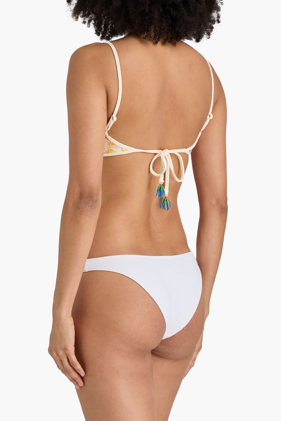  Farm Rio - Bikini-oberteil Mit Floralem Print - Lila - S 