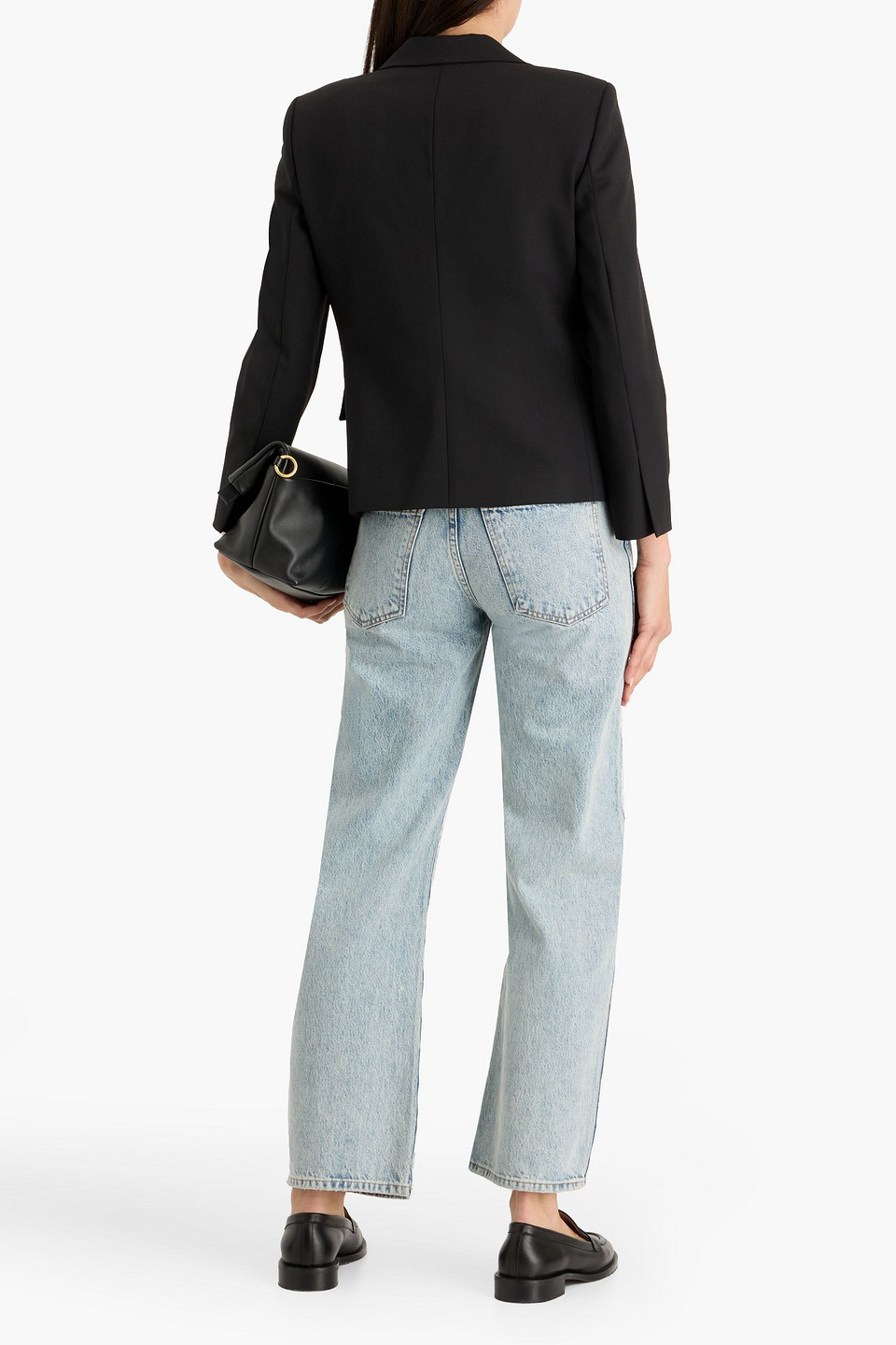 Theory Wool-blend Blazer In Brown