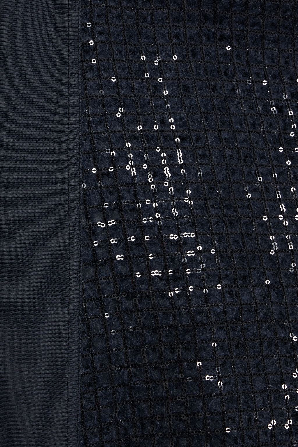 BRUNELLO CUCINELLI Sequin-embellished open-knit mohair-blend cardigan