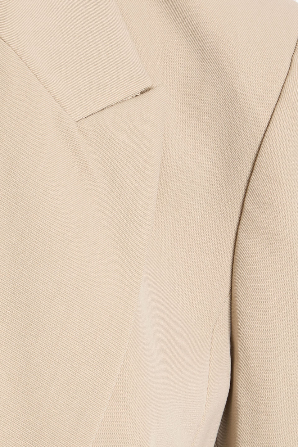 Brunello Cucinelli Wool-blend Twill Blazer In Brown