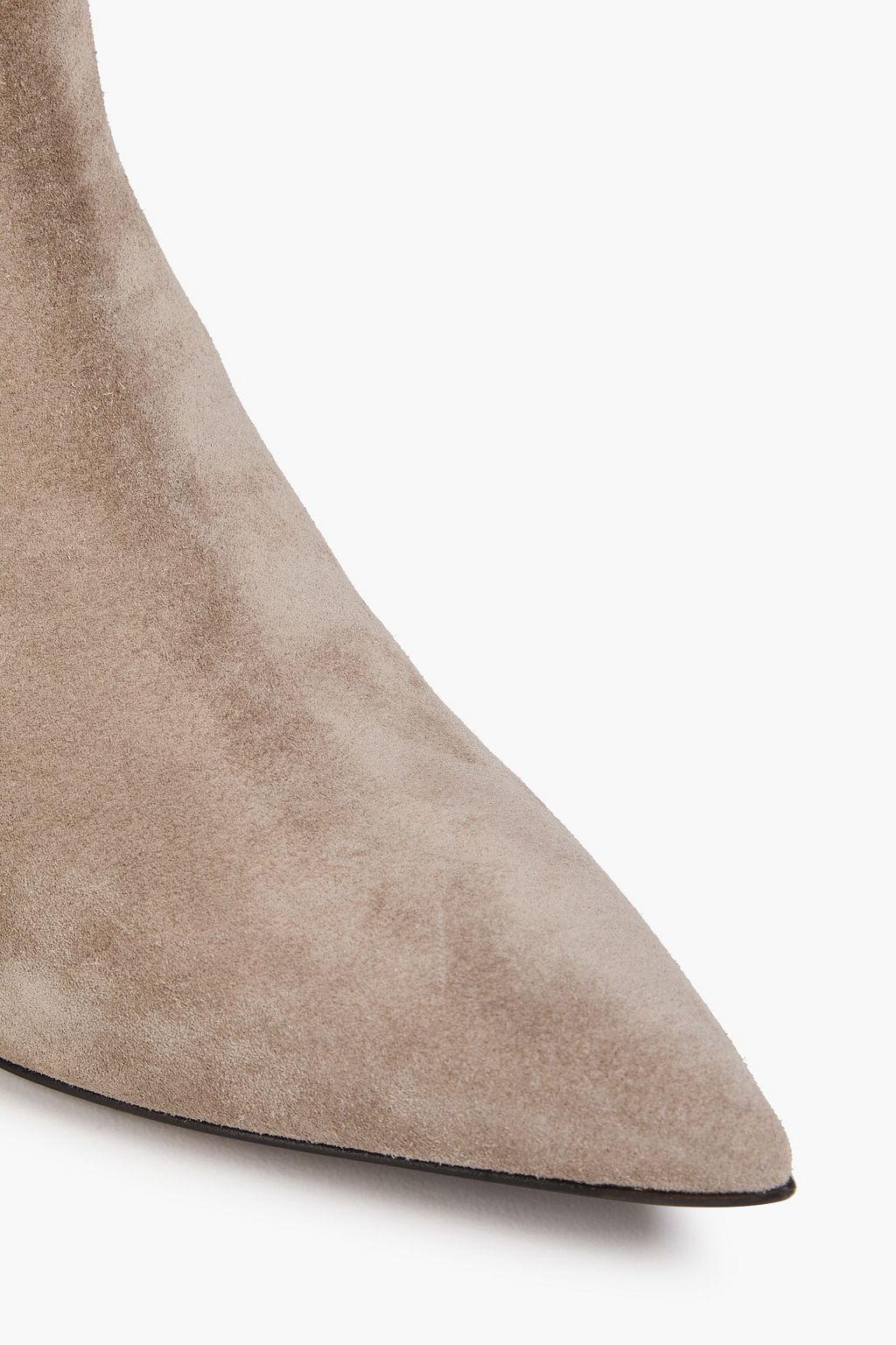 BRUNELLO CUCINELLI Bead-embellished suede Chelsea boots