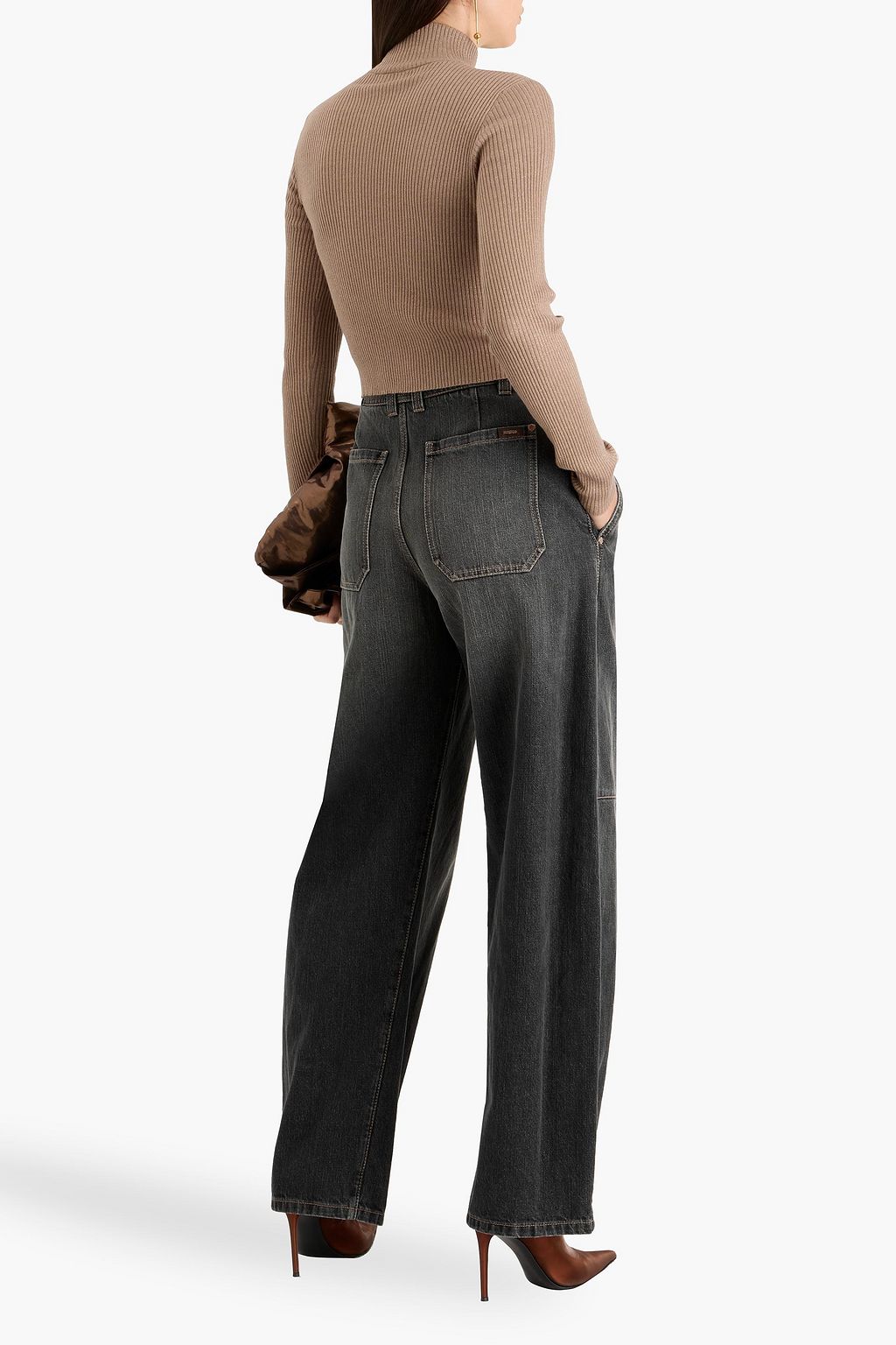 BRUNELLO CUCINELLI High-rise barrel-leg jeans