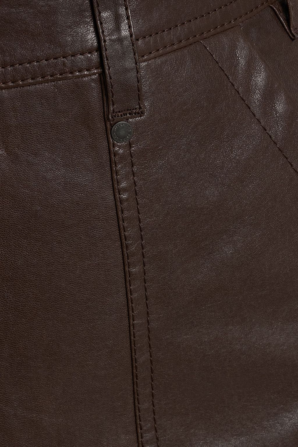 BRUNELLO CUCINELLI Leather mini skirt