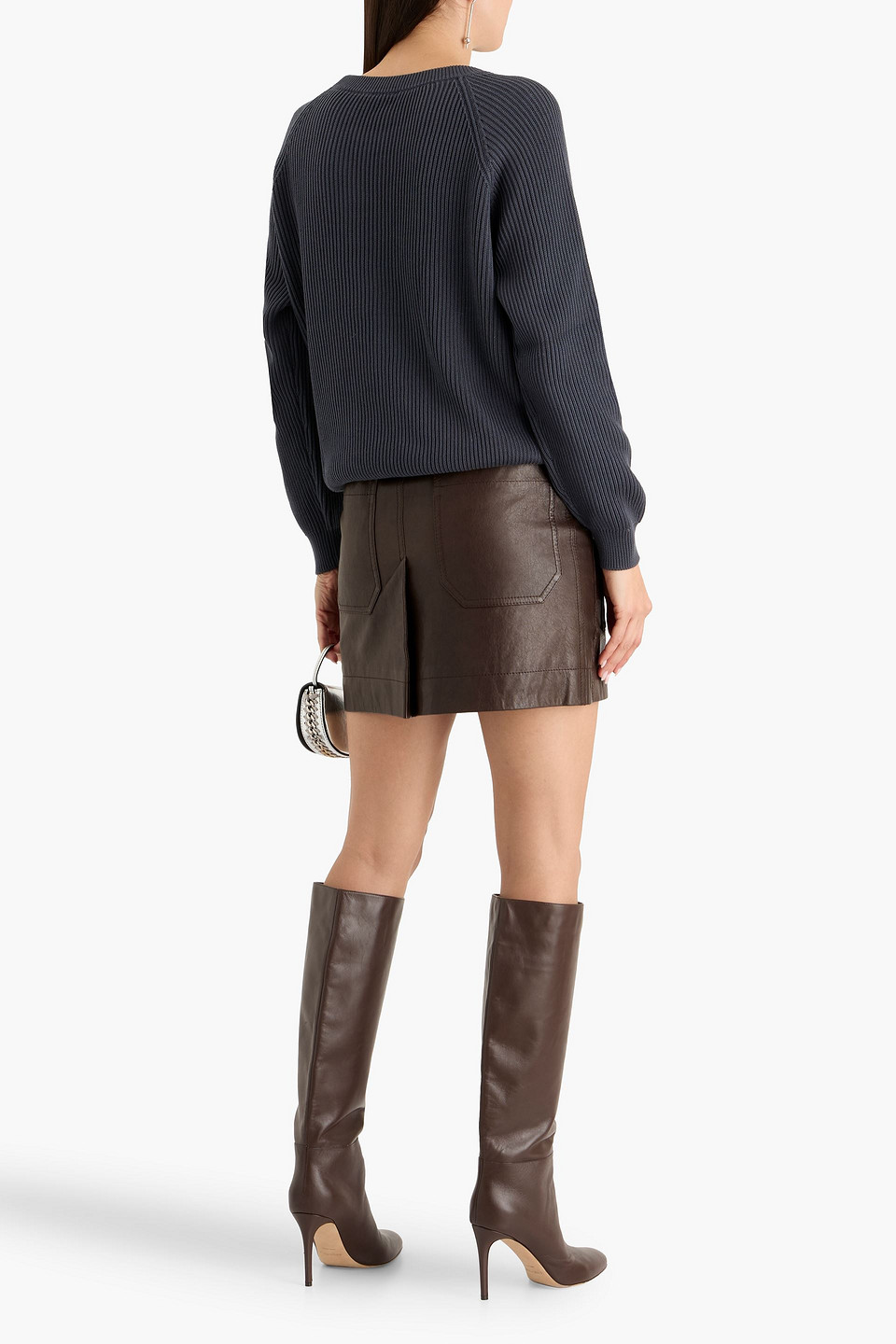  Brunello Cucinelli - Minirock Aus Leder - Braun - It 38 