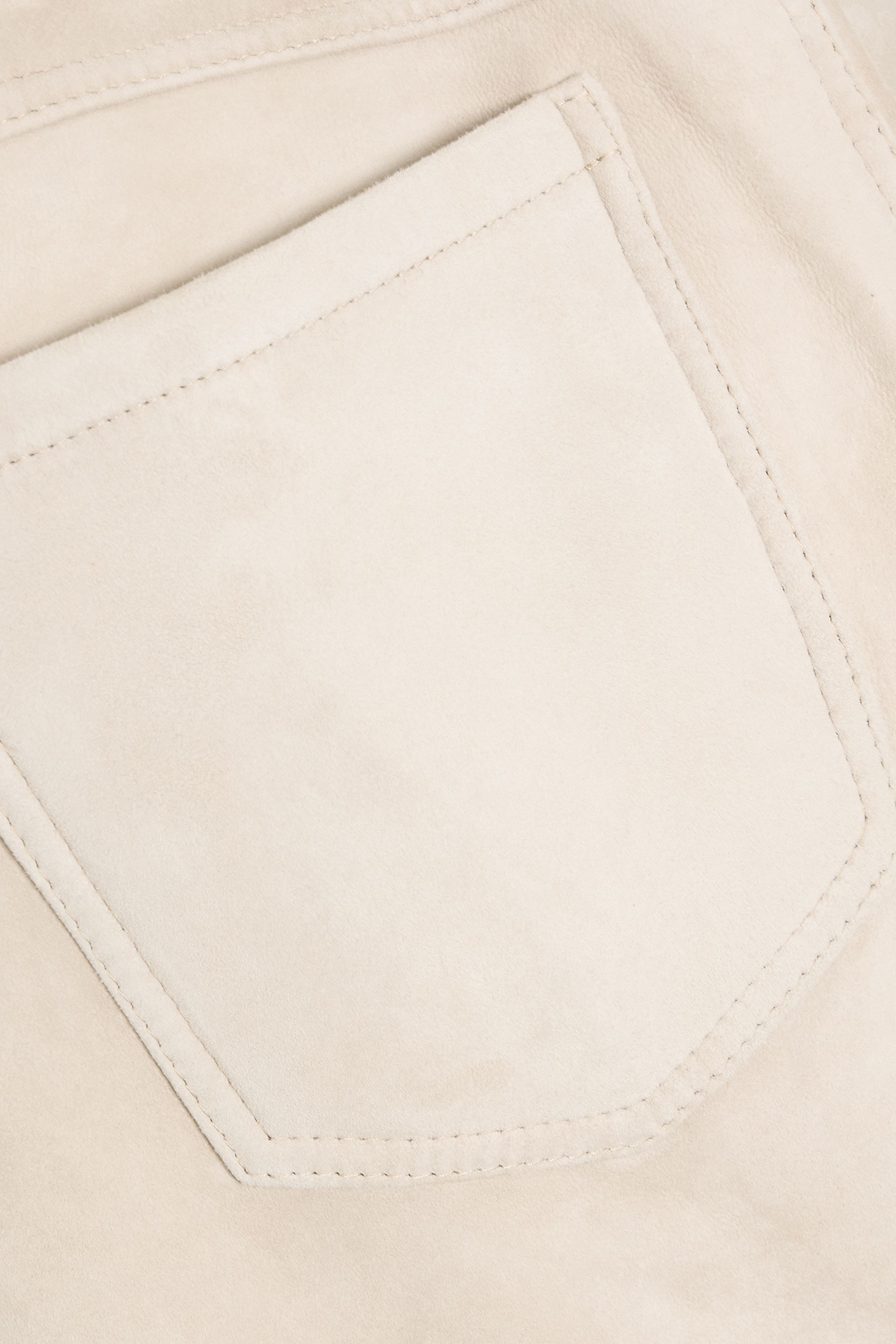 Brunello Cucinelli Suede midi skirt