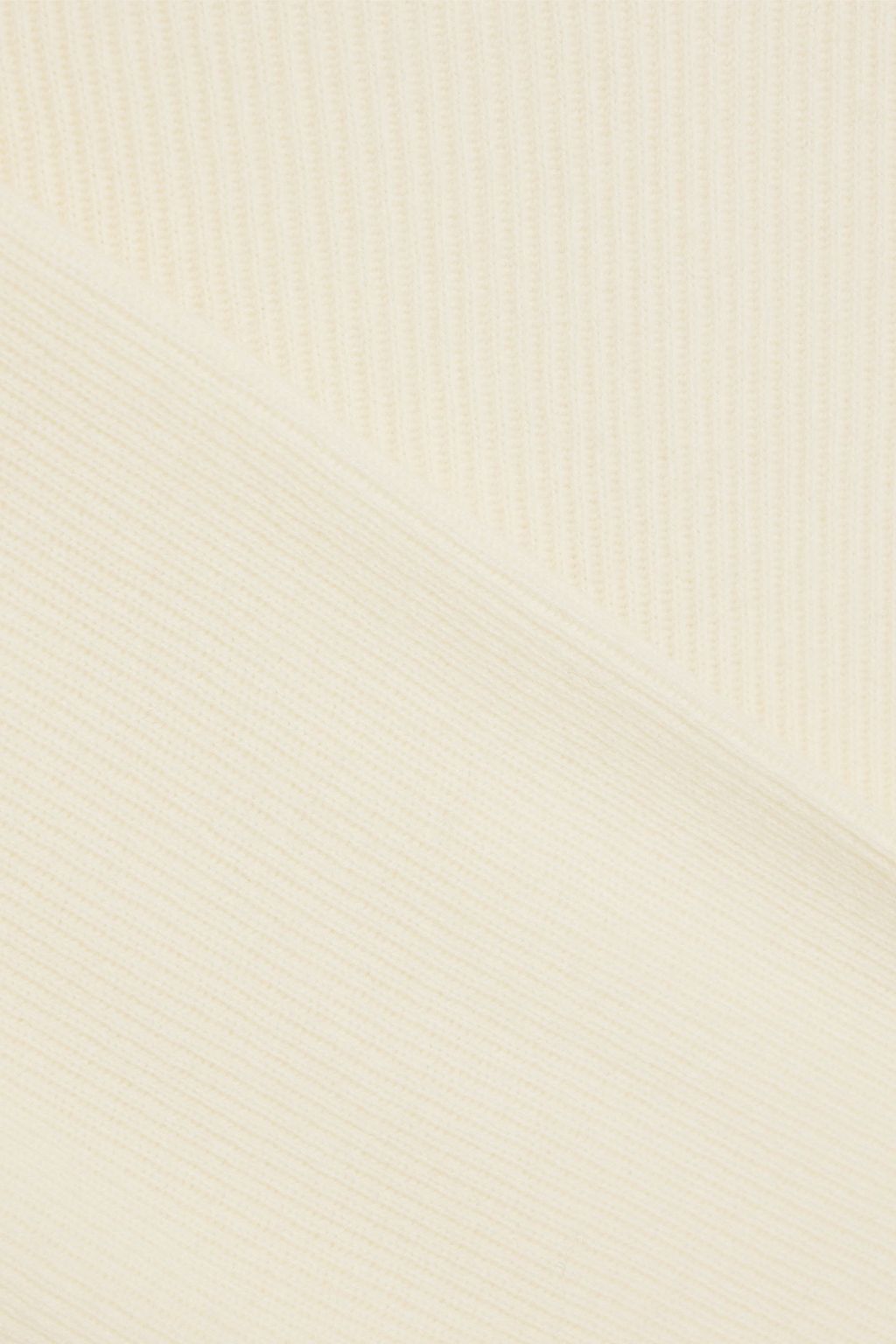 BRUNELLO CUCINELLI Bead-embellished ribbed cashmere mock-neck sweater