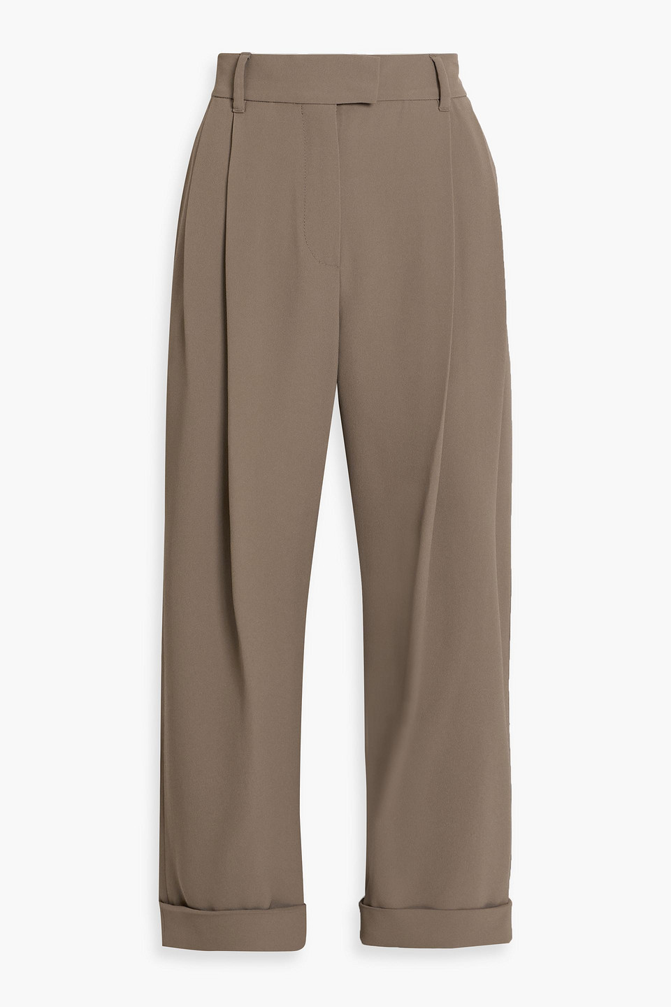 brunello cucinelli - crepe tapered pants - neutral - it 44