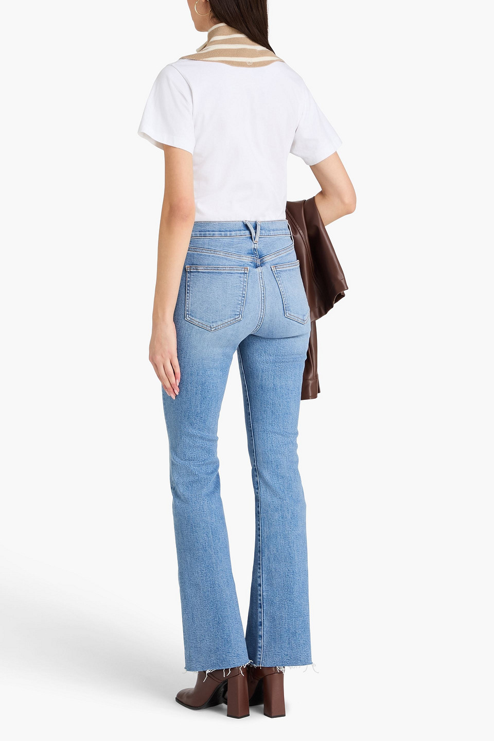  Veronica Beard - Chemisette „uptown“ Aus Einer Woll-kaschmirmischung Mit Streifen - Neutral - Onesize 