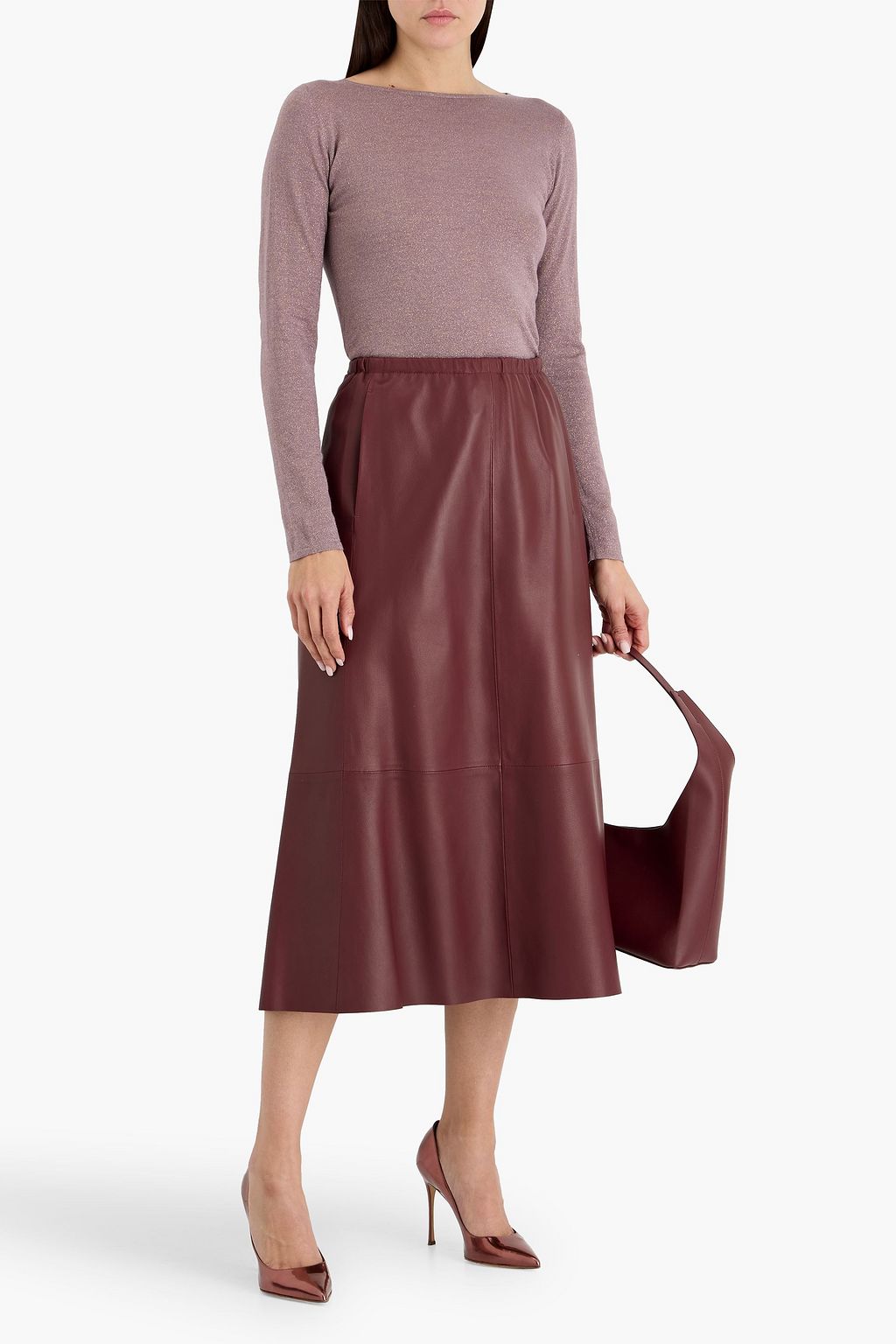 BRUNELLO CUCINELLI Metallic cashmere-blend sweater