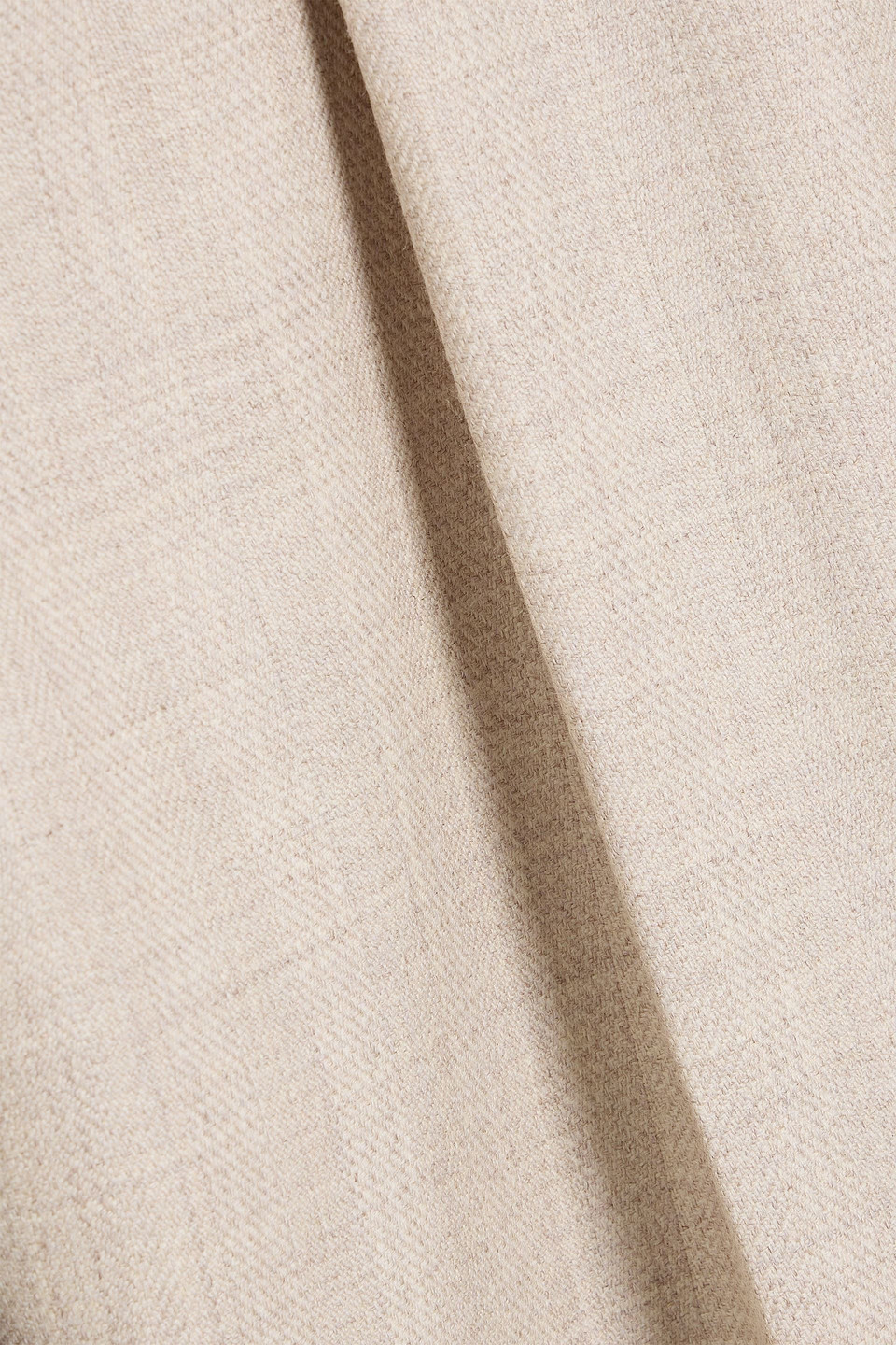 Brunello Cucinelli Pleated Wool Straight-leg Pants In Neutral