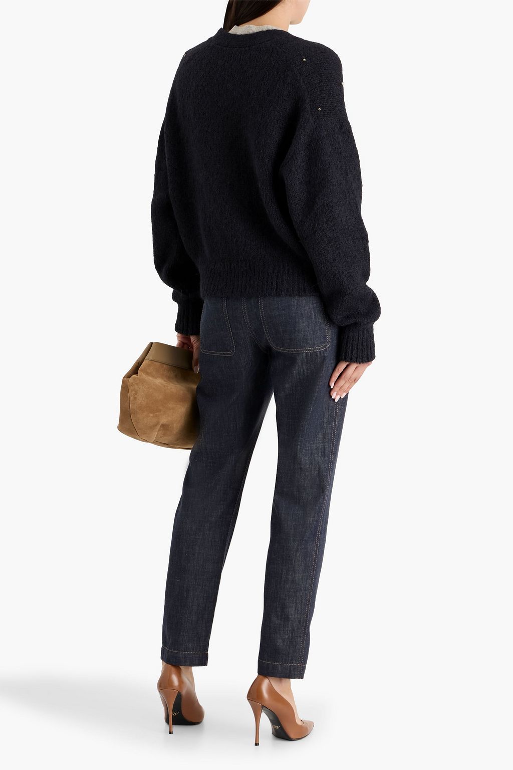 BRUNELLO CUCINELLI High-rise tapered jeans