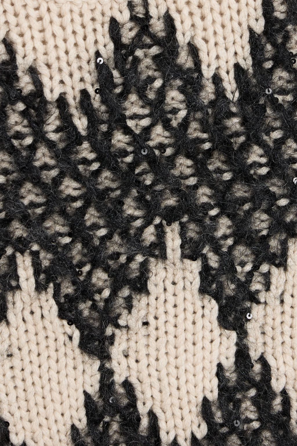 BRUNELLO CUCINELLI Embellished wool, cashmere and silk-blend turtleneck sweater