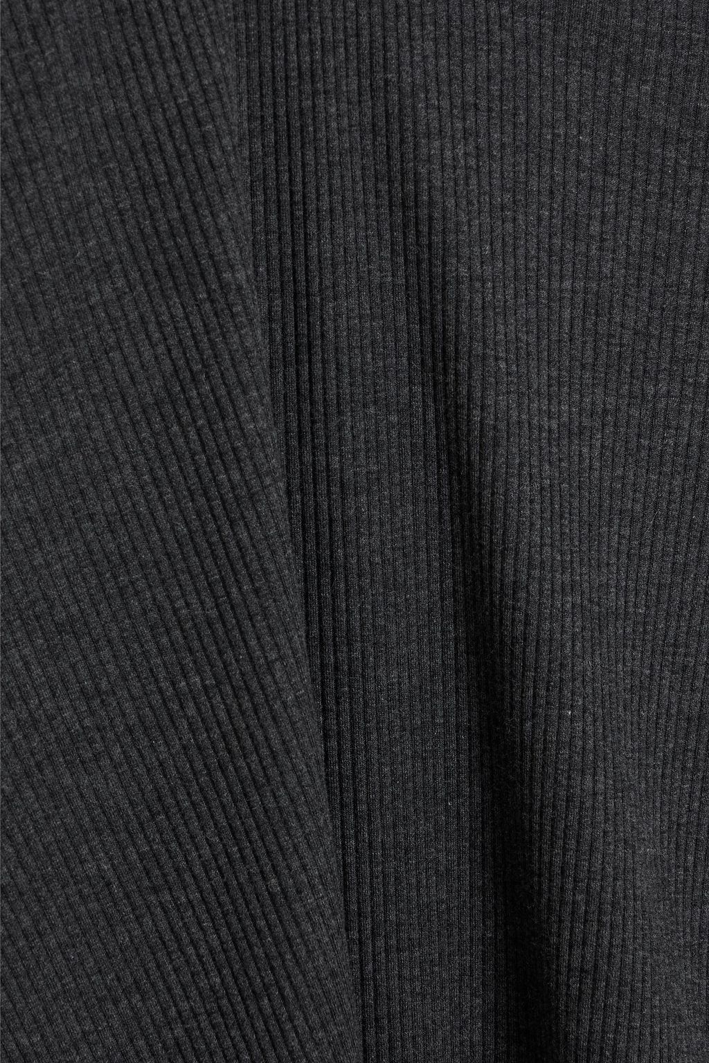 BRUNELLO CUCINELLI Bead-embellished ribbed cotton-blend sweater