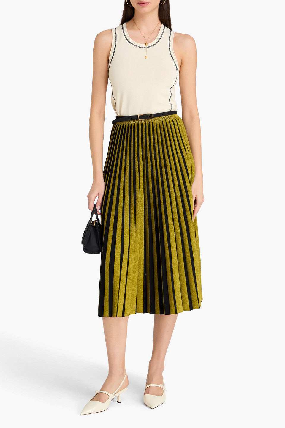  Tory Burch - Cropped Tanktop Aus Strick - Weiß - Xs 
