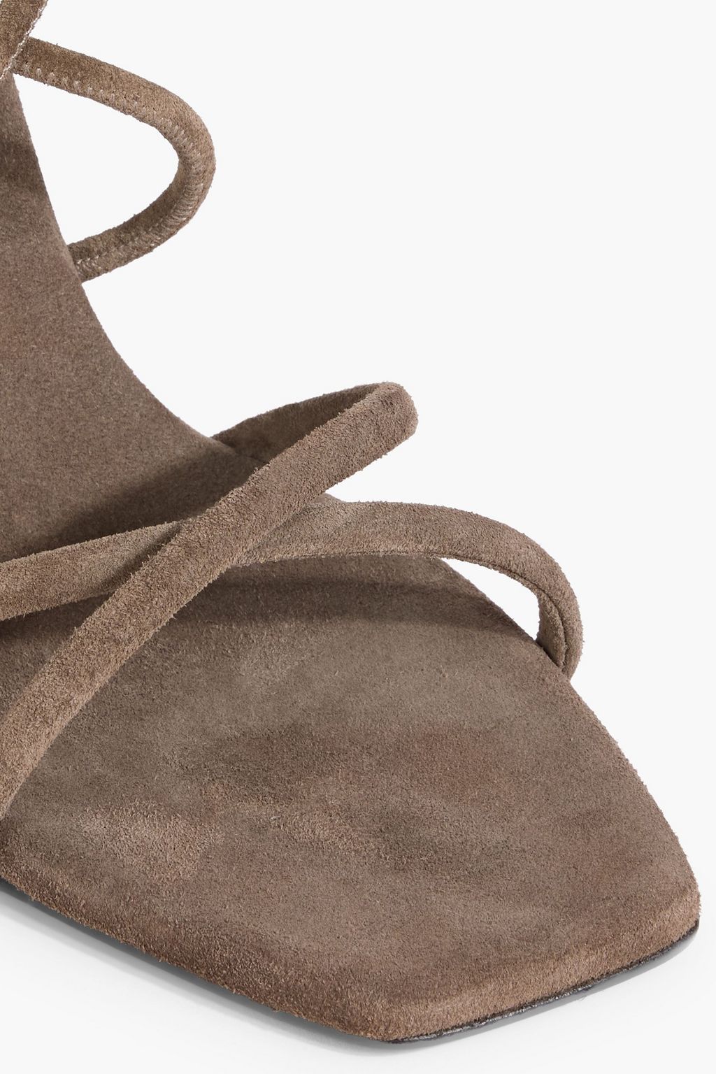 BRUNELLO CUCINELLI Bead-embellished suede sandals