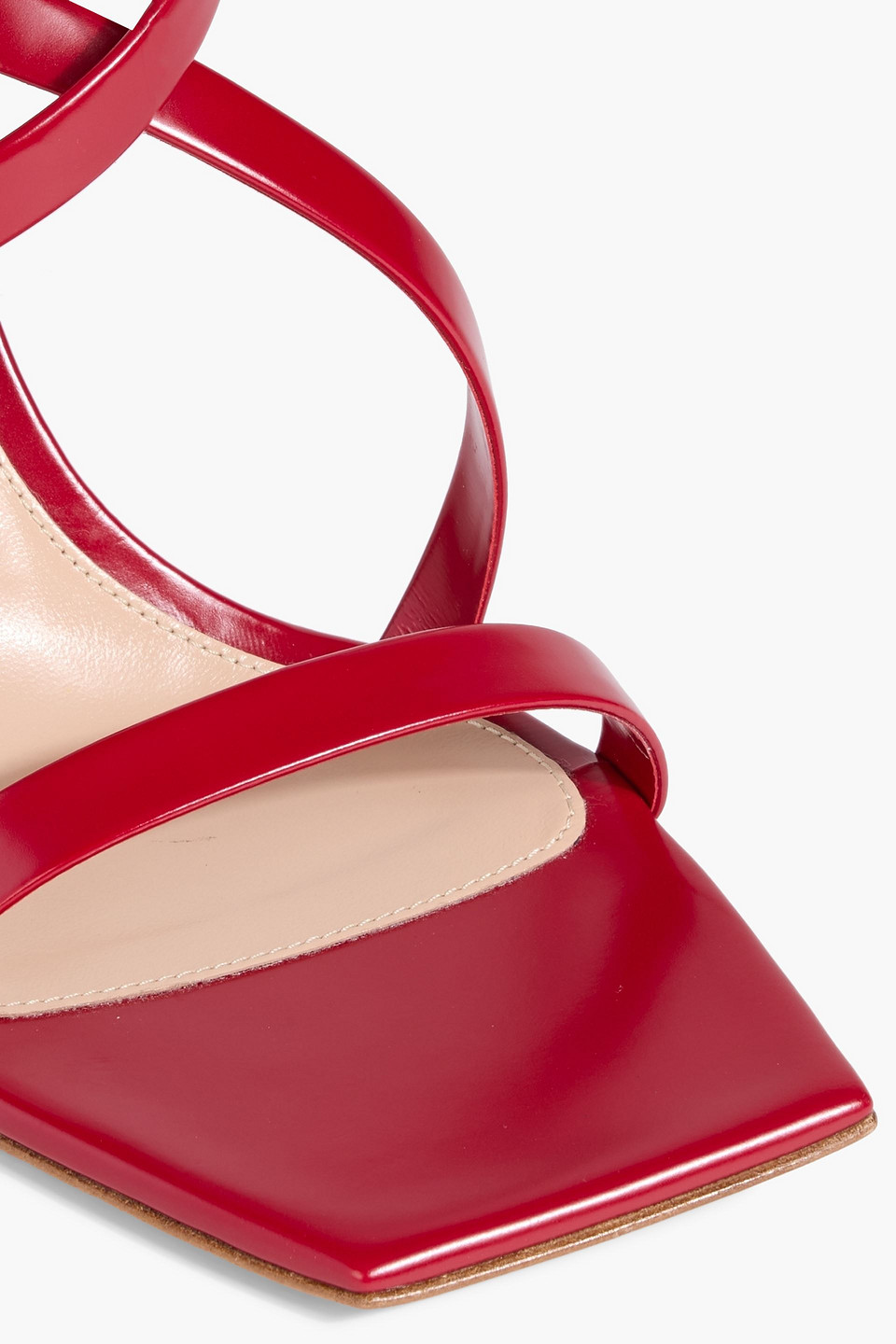 Gianvito Rossi Tokio Ankle Strap Sandal In Red