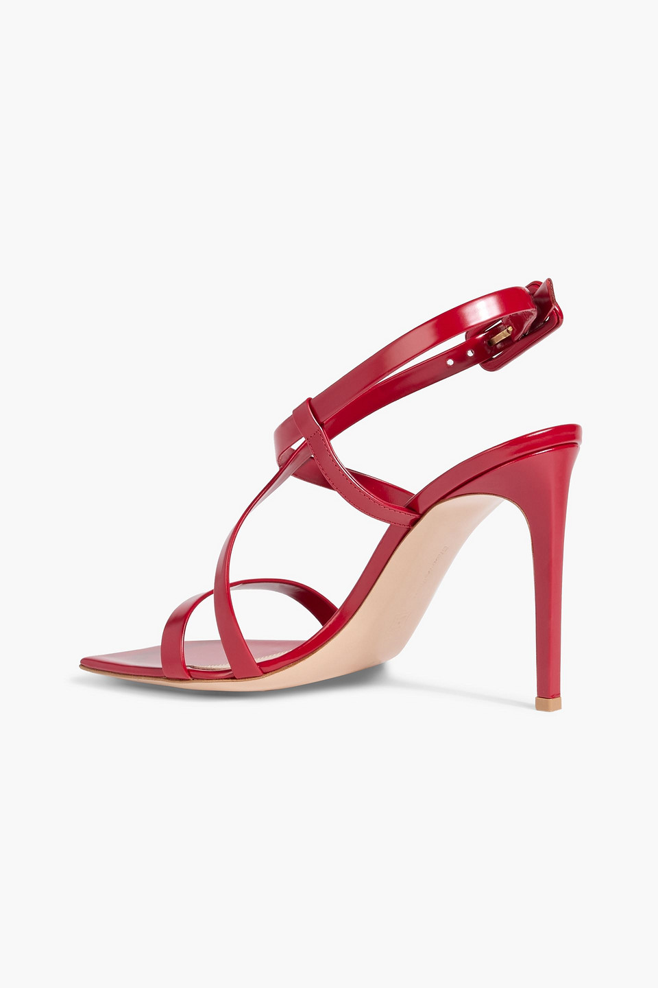 Gianvito Rossi Tokio Ankle Strap Sandal In Red