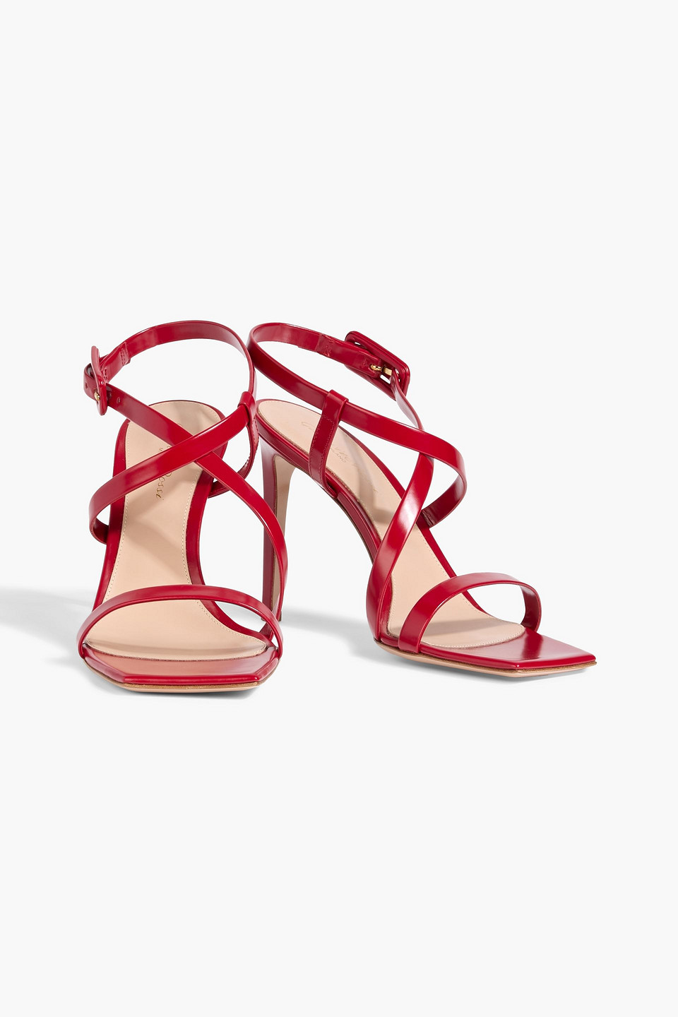 Gianvito Rossi Tokio Ankle Strap Sandal In Red