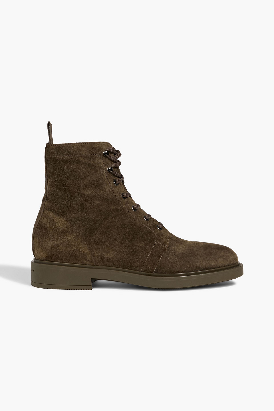 Gianvito Rossi Richard Suede Brogue Boots In Green