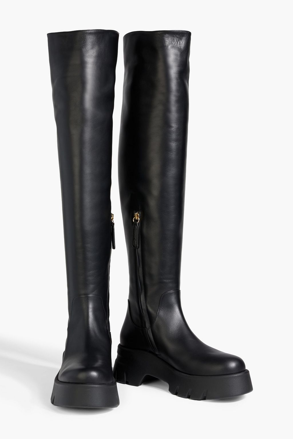 GIANVITO ROSSI Montey leather platform over-the-knee boots