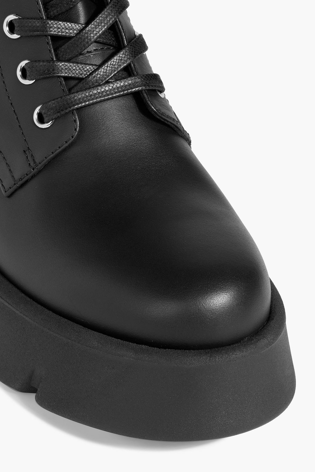 GIANVITO ROSSI Marloe leather platform combat boots