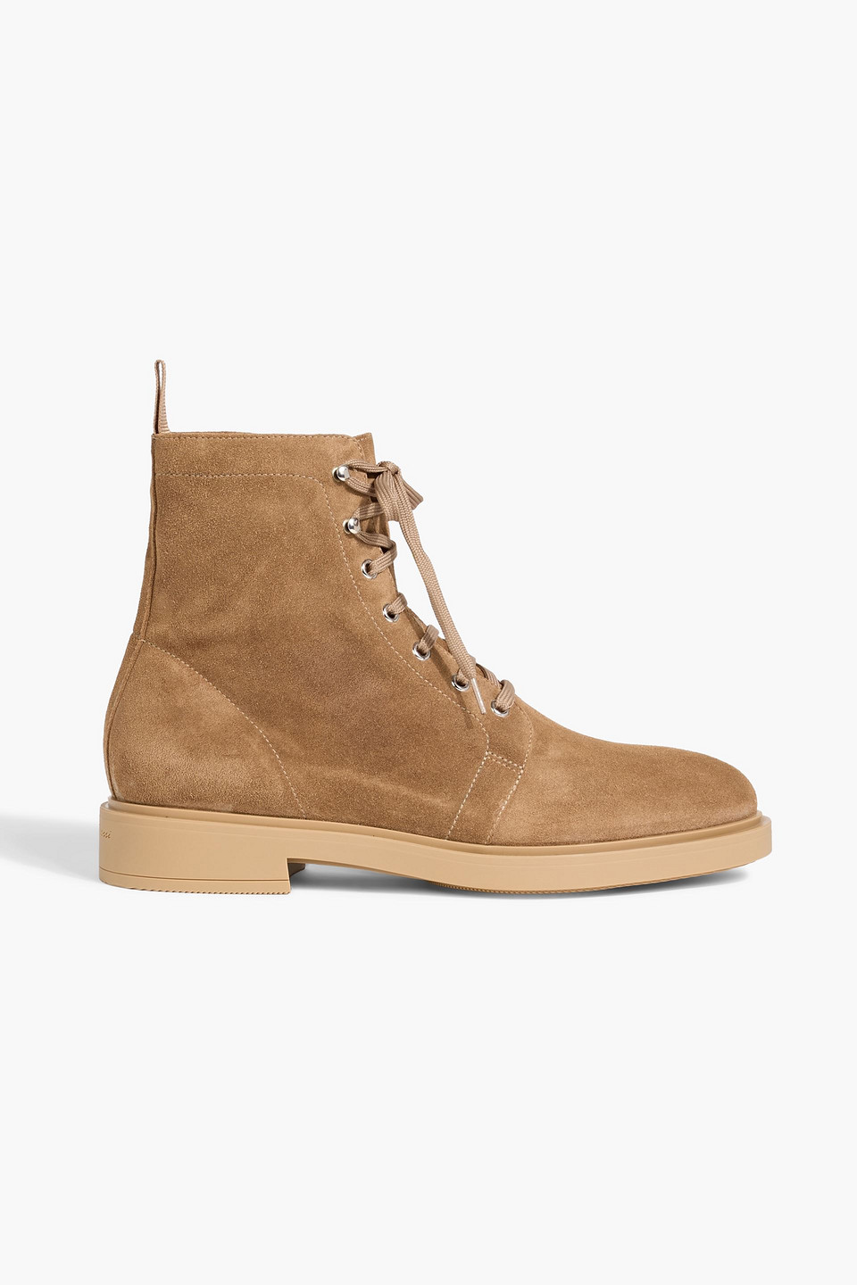 Gianvito Rossi Richard Suede Brogue Boots In Brown