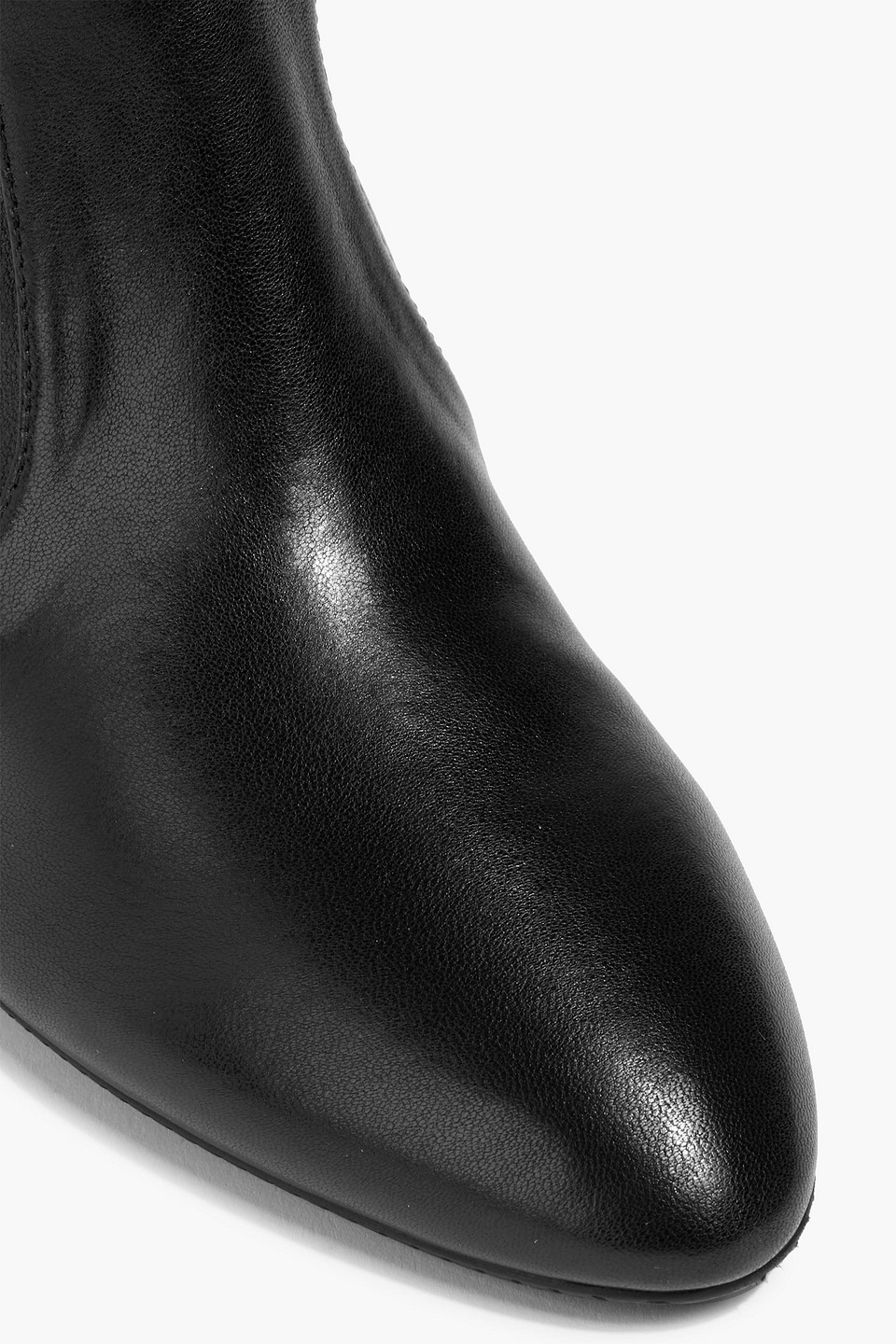 Stuart Weitzman Yuliana 60 Leather Knee Boots In Black