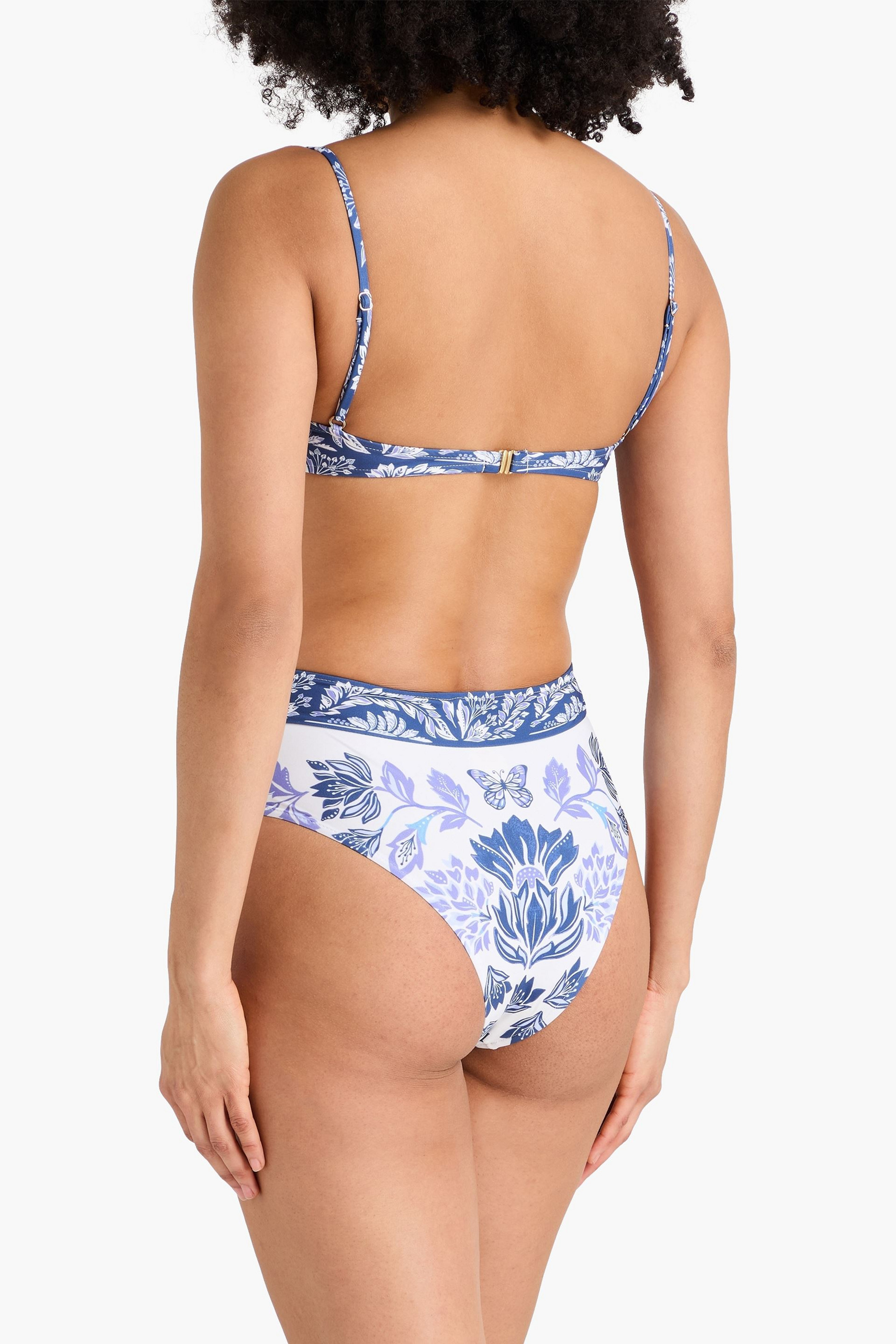 FARM Rio Floral-print underwired bikini top thumbnail