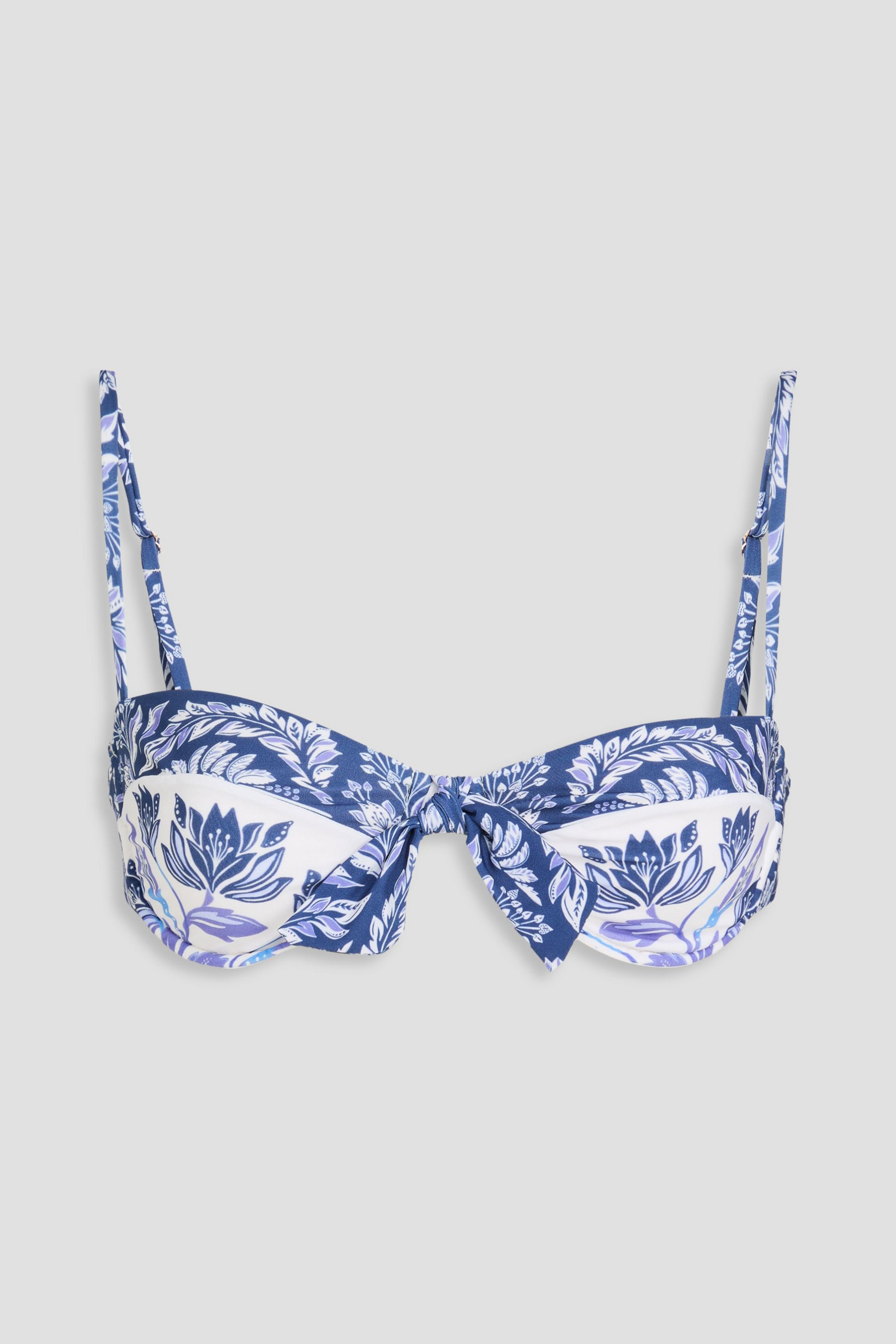 FARM Rio Floral-print underwired bikini top thumbnail