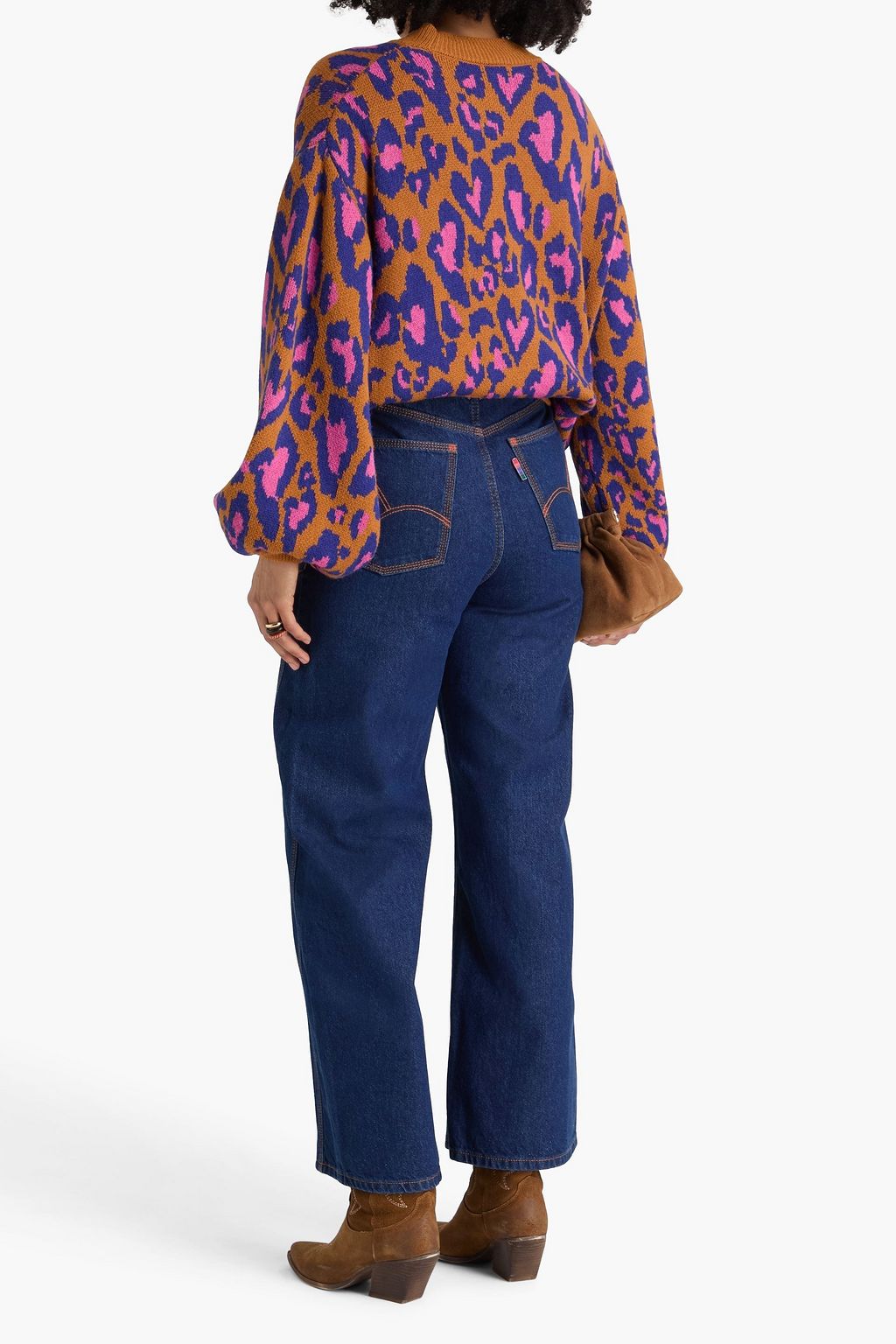 FARM RIO High-rise straight-leg jeans