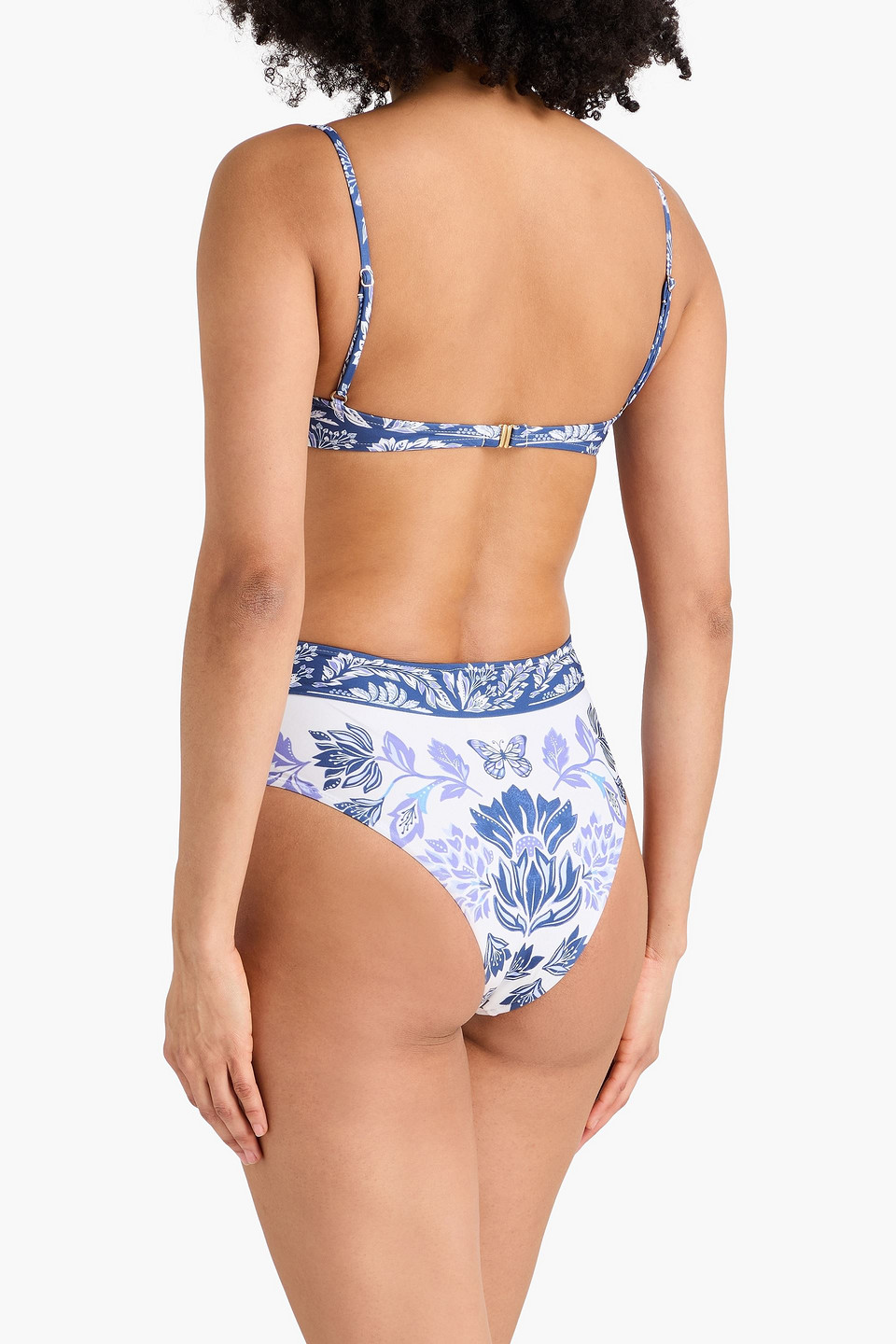  Farm Rio - Bikini-höschen Mit Floralem Print - Weiß - Xs 