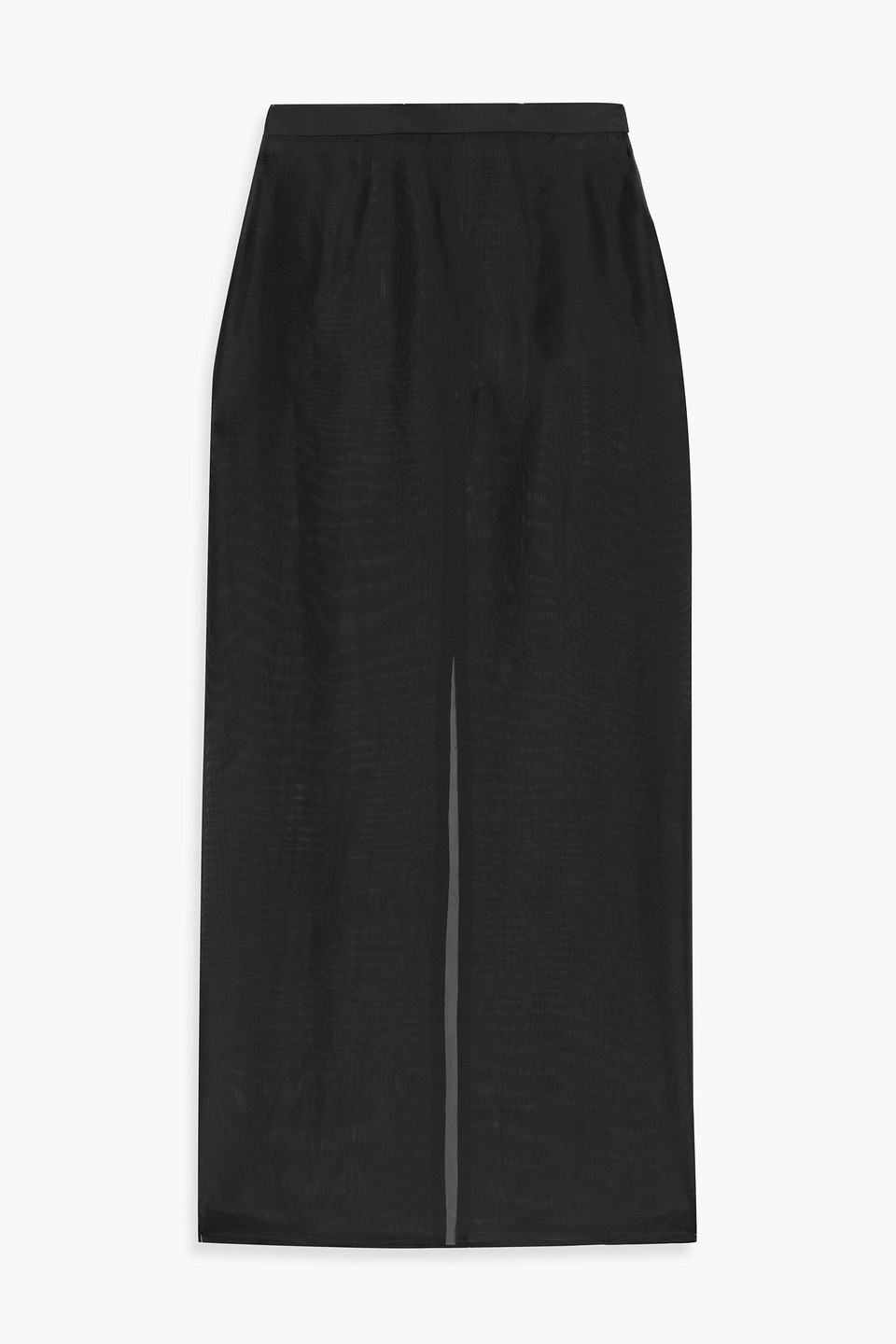 Esse Studios Aire Silk-organza Maxi Skirt In Black