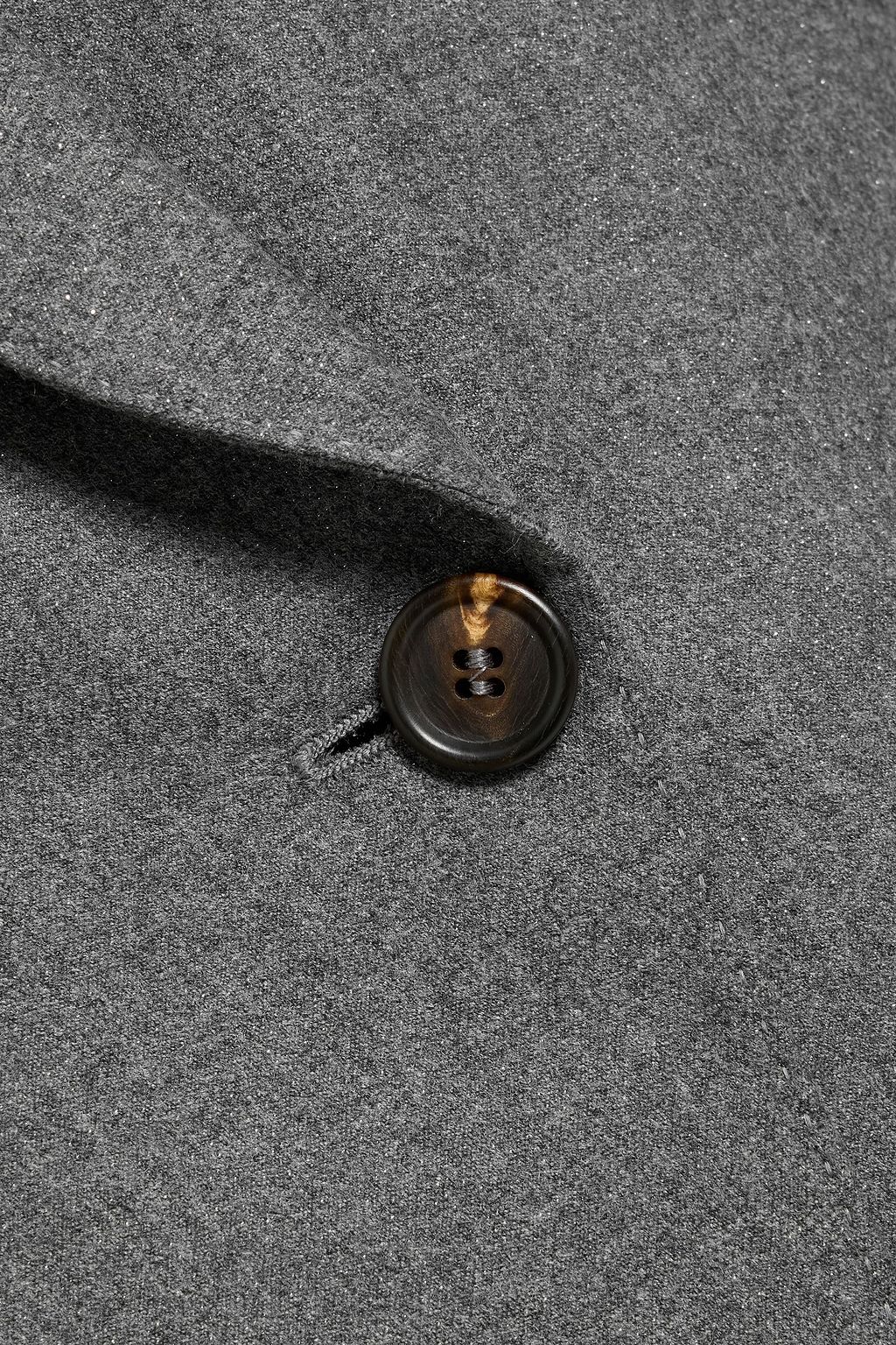 BRUNELLO CUCINELLI Double-breasted metallic wool-blend blazer