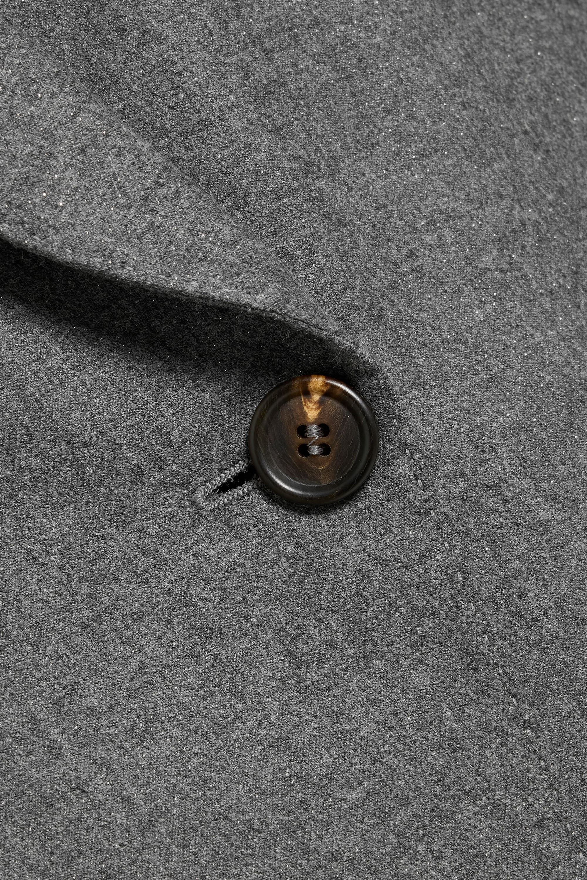 Brunello Cucinelli - Double-breasted metallic wool-blend blazer