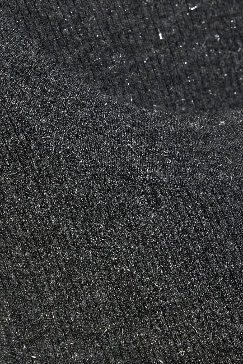 BRUNELLO CUCINELLI Metallic ribbed-knit tank