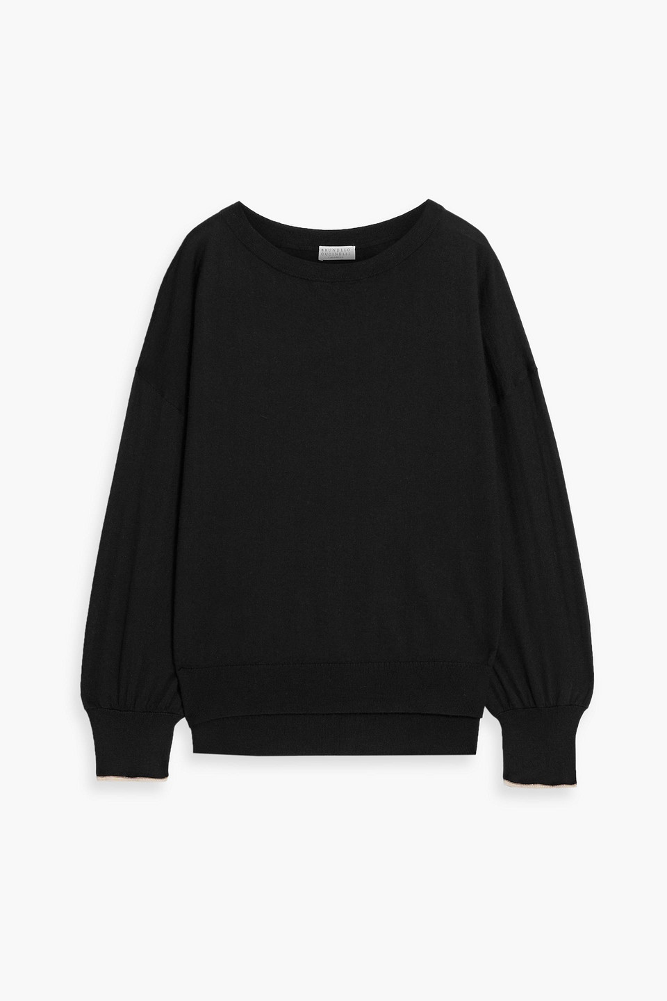 Brunello Cucinelli Cashmere And Silk-blend Sweater In Brown